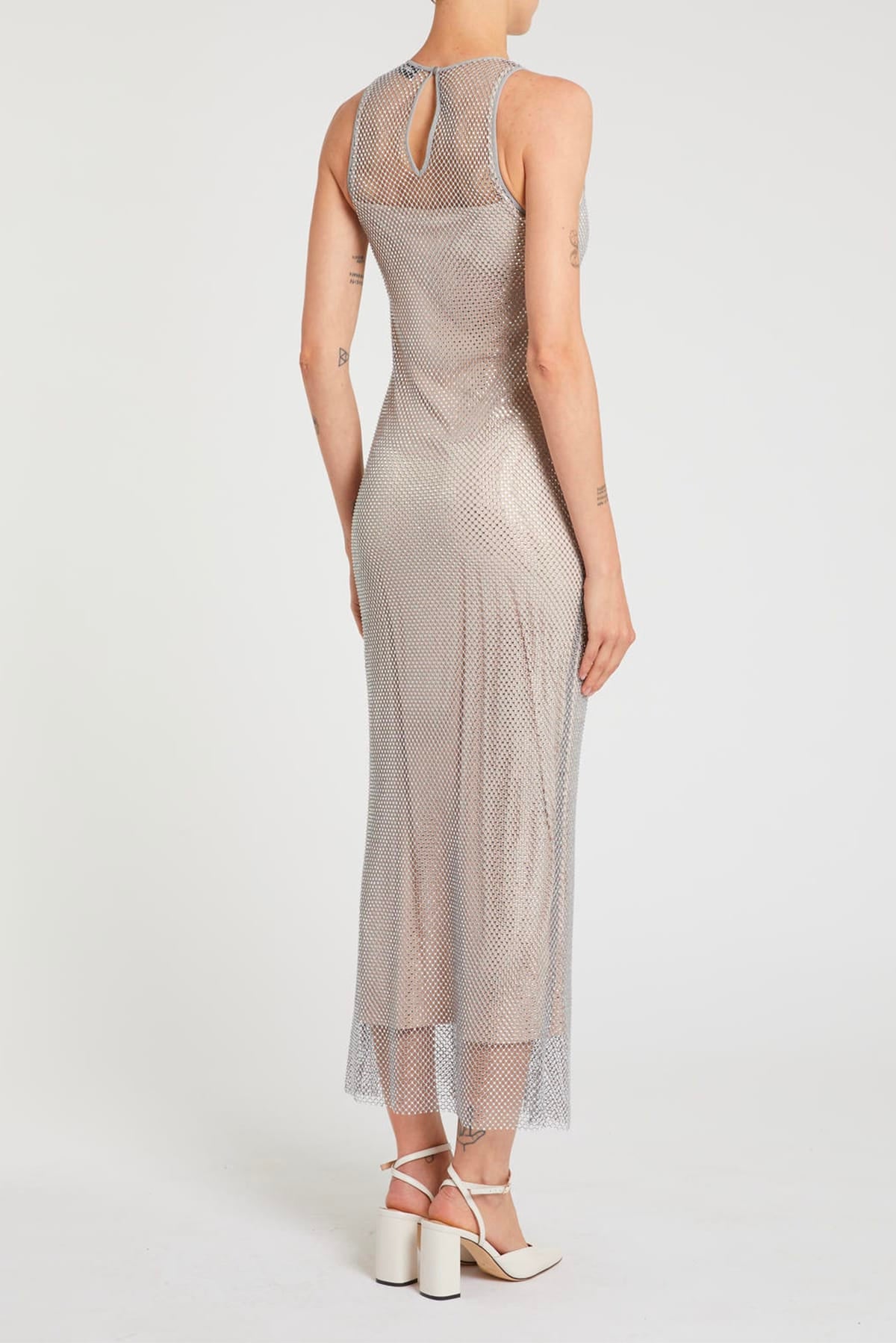 MARELLA ABITO/TUTA IN JERSEY  GRIGIO CON STRASS / XXS Abito donna Marella Mlllimone