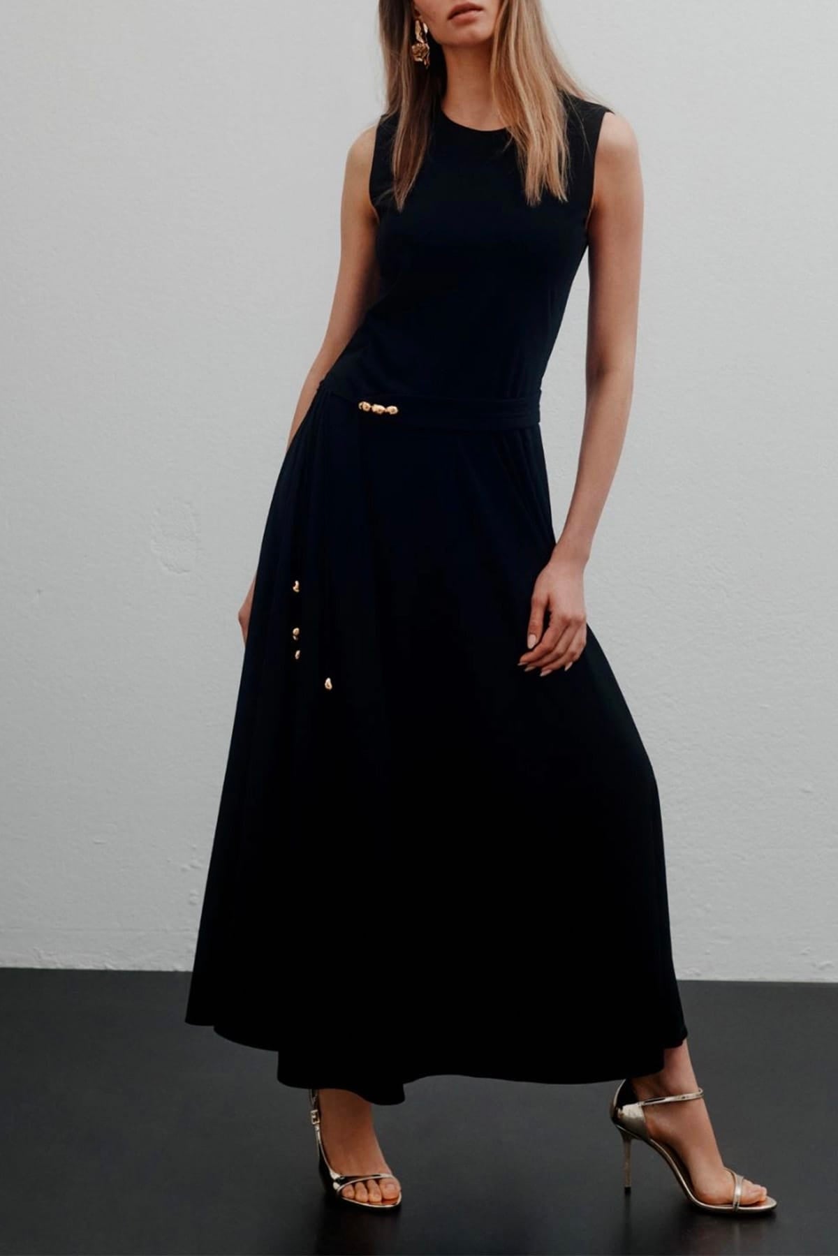 MARELLA ABITO/TUTA IN JERSEY  Abito nero donna Marella 365 Mltfumi
