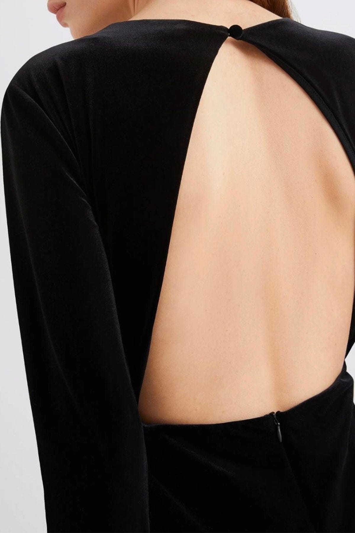 MARELLA ABITO/TUTA IN JERSEY  Abito nero in velluto donna Marella Ricorso