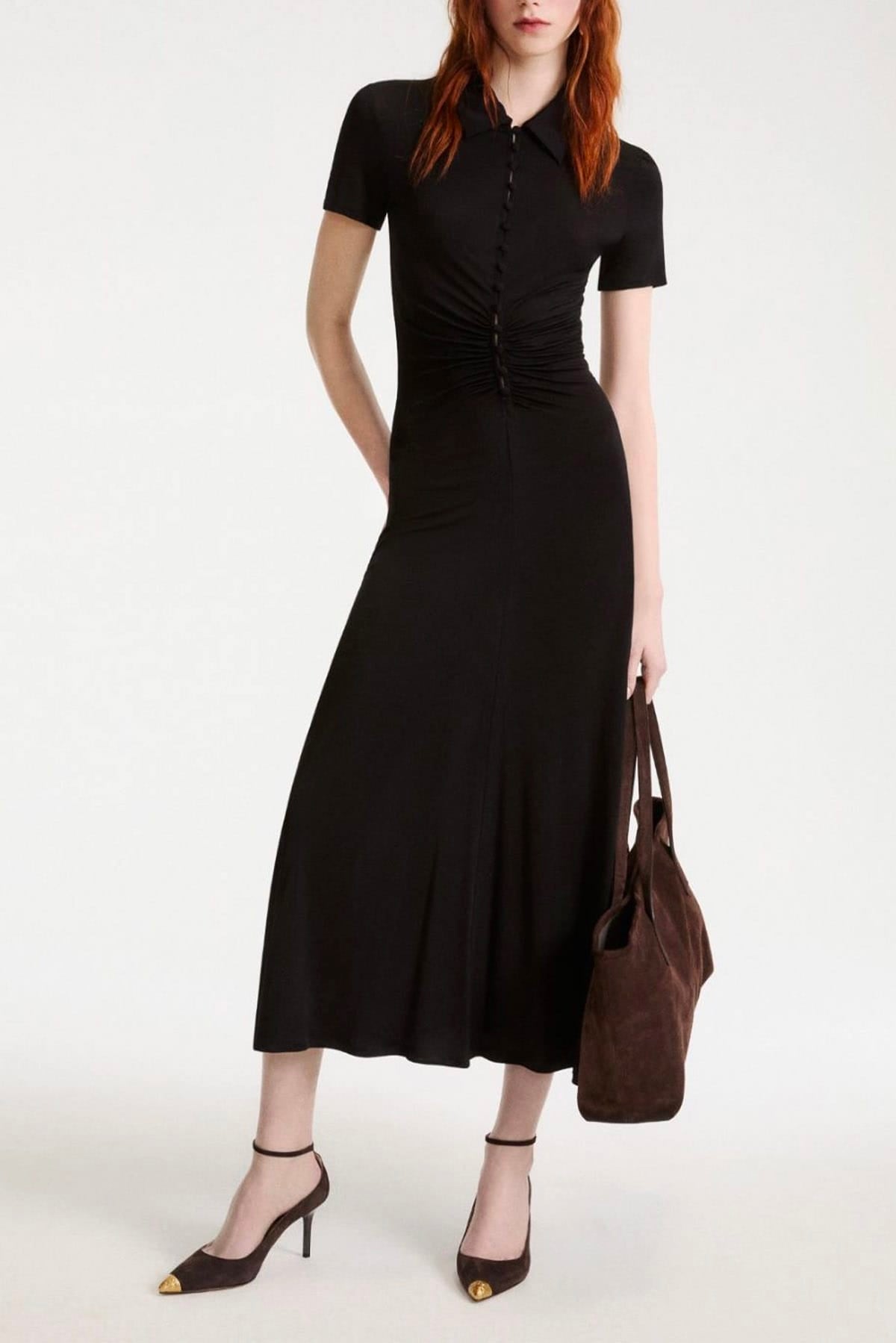 MARELLA ABITO/TUTA IN JERSEY  Abito nero lungo elegante donna Marella Mlstabarin