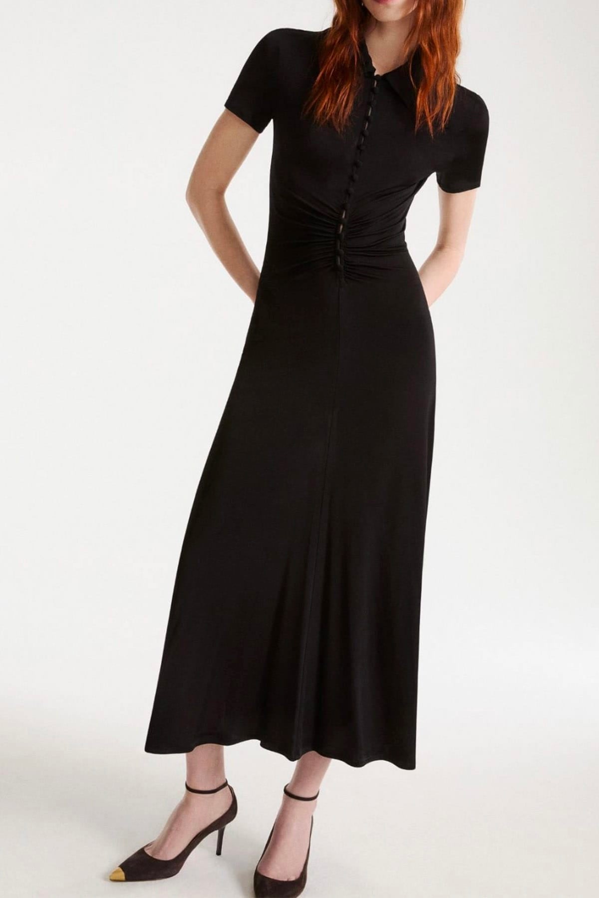 MARELLA ABITO/TUTA IN JERSEY  Abito nero lungo elegante donna Marella Mlstabarin