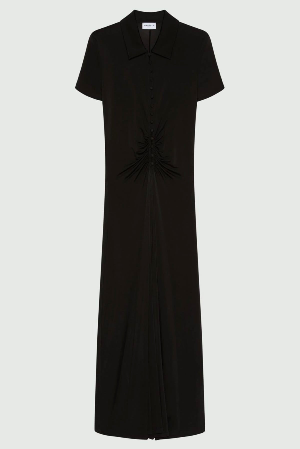 MARELLA ABITO/TUTA IN JERSEY  NERO / XXS Abito nero lungo elegante donna Marella Mlstabarin