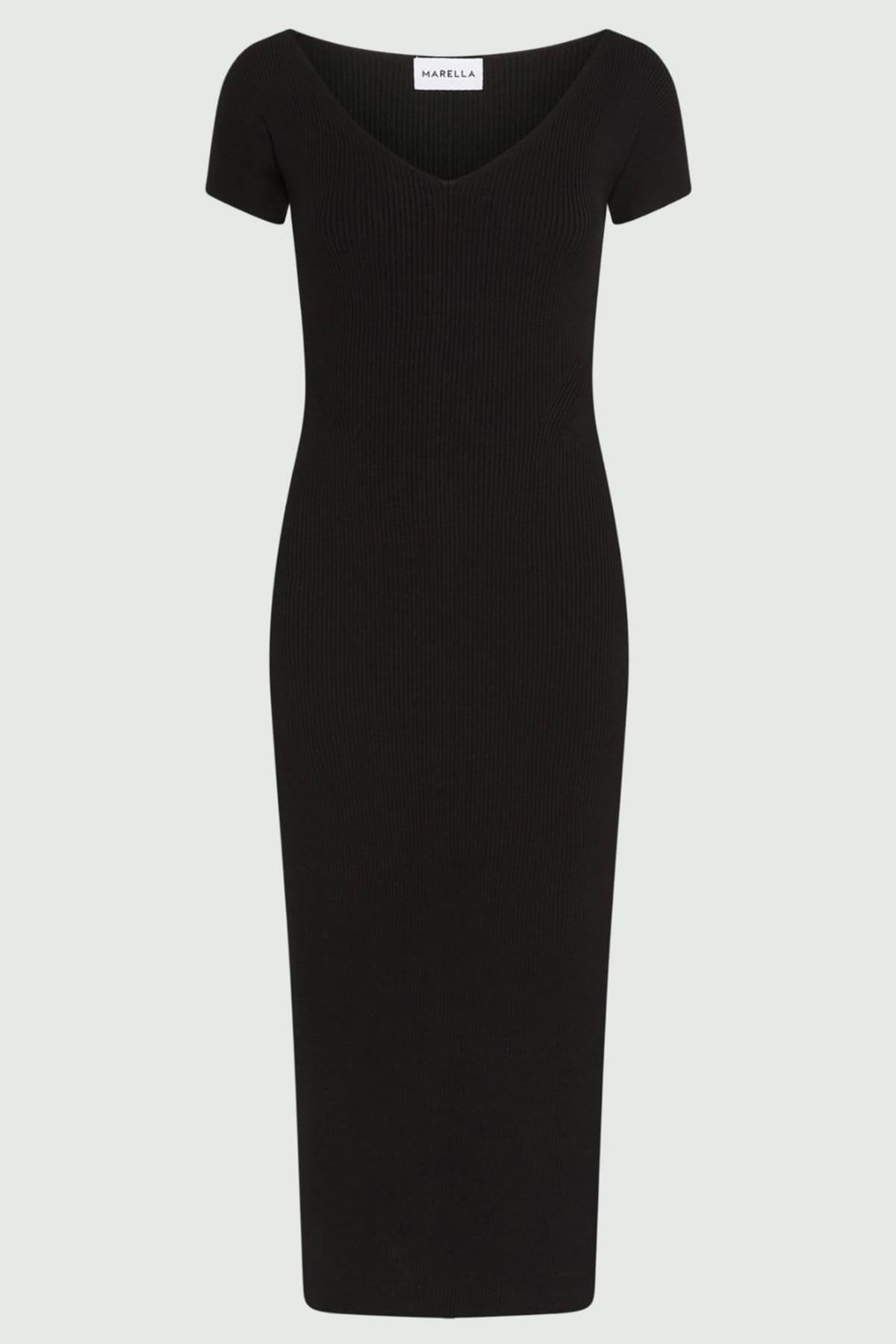 MARELLA ABITO/TUTA IN MAGLIA  NERO / XXS Abito donna in maglia Marella Mllpoggio