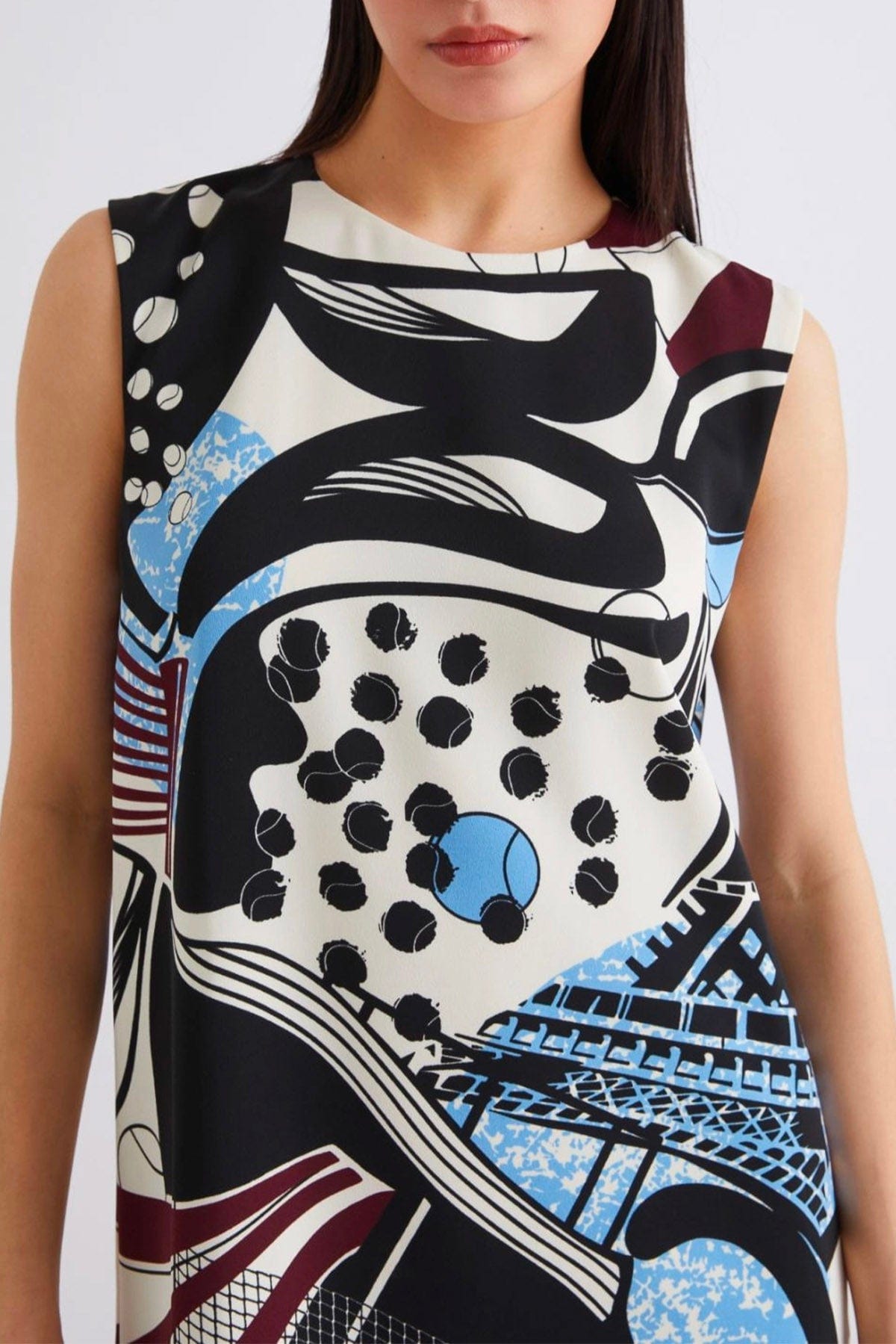 MARELLA ABITO  BIANCO LANA / FANTASIA / 34 Vestito corto fantasia donna Marella 365 Rink