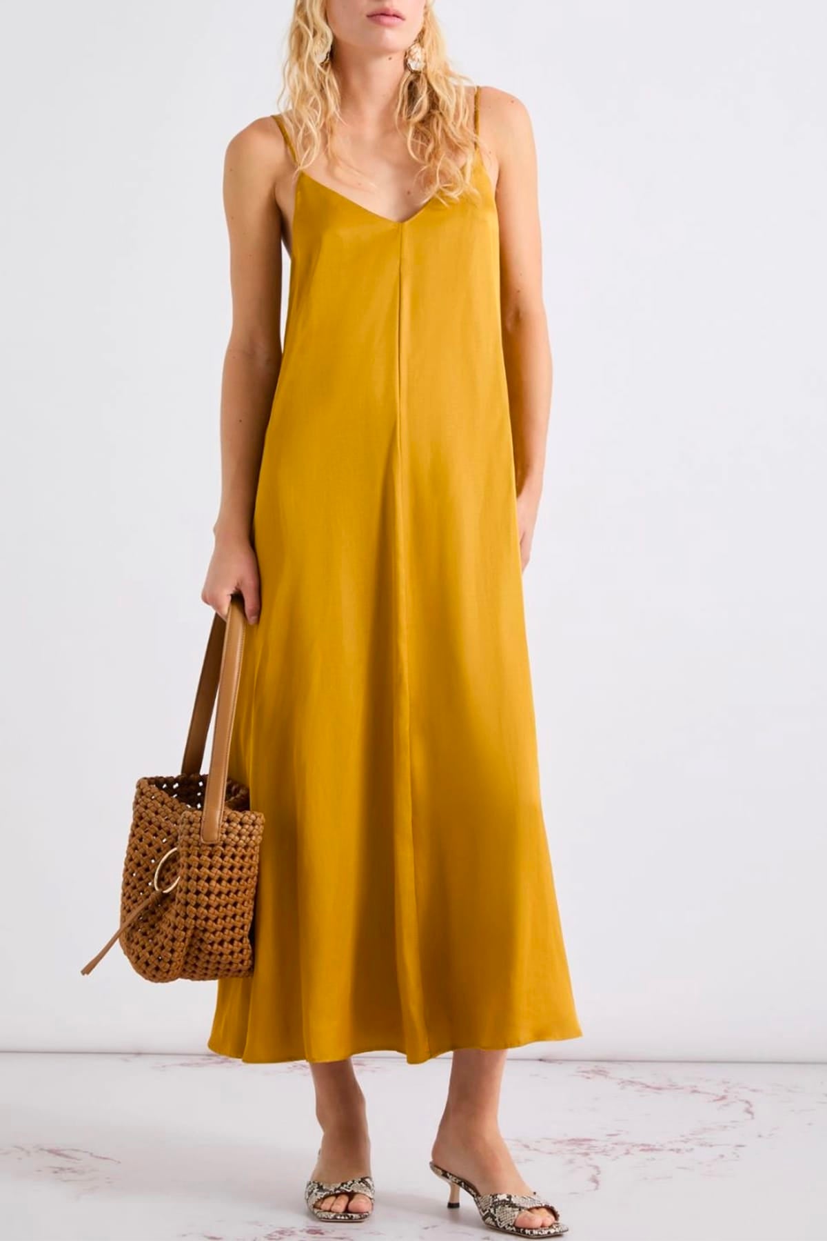 MARELLA ABITO  Vestito donna Marella Giallo Mllvoliera