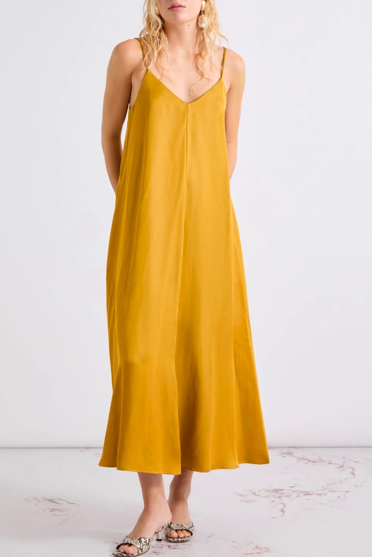 MARELLA ABITO  Vestito donna Marella Giallo Mllvoliera