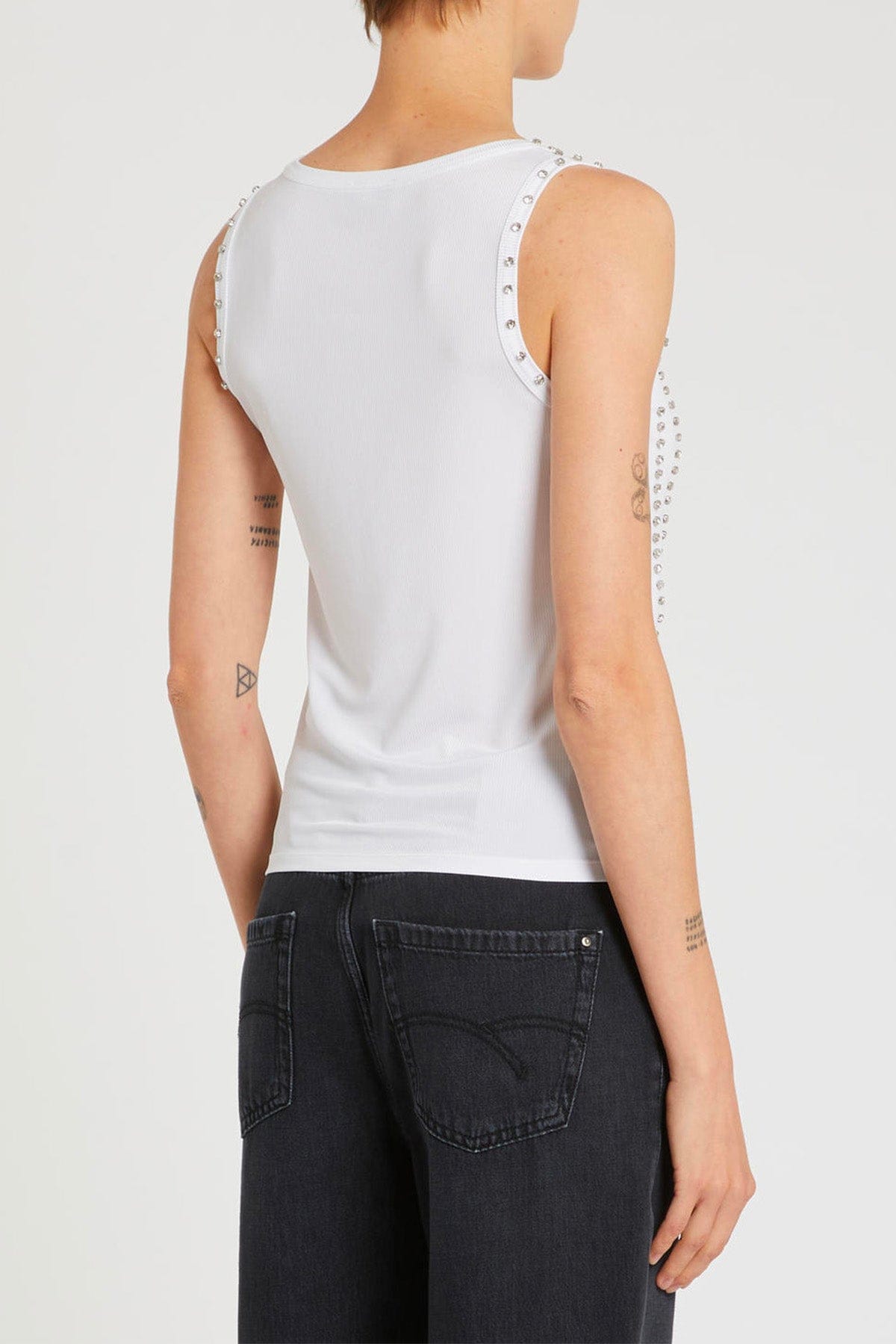 MARELLA BODY/ TOP  BIANCO / XXS Canotta donna Marella a coste Natalebling