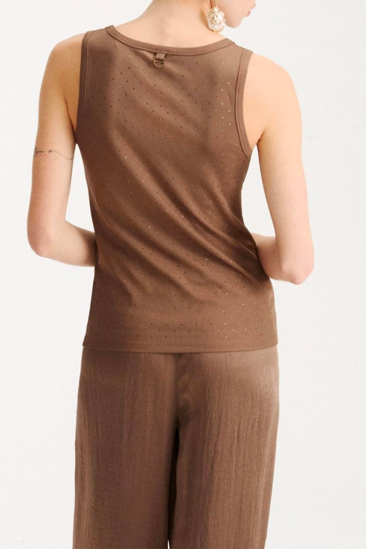 MARELLA BODY/ TOP  Canotta marrone donna Marella Monochrome Mlmoratablin
