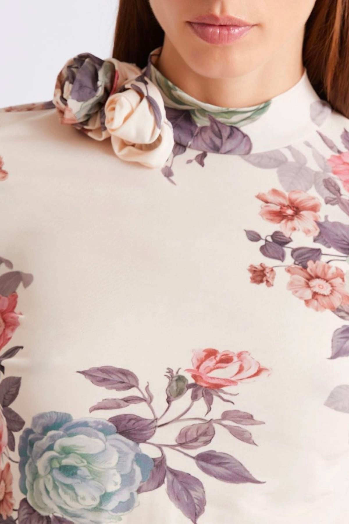 MARELLA BODY/ TOP  Maglia fiorata donna Marella Mllcippo