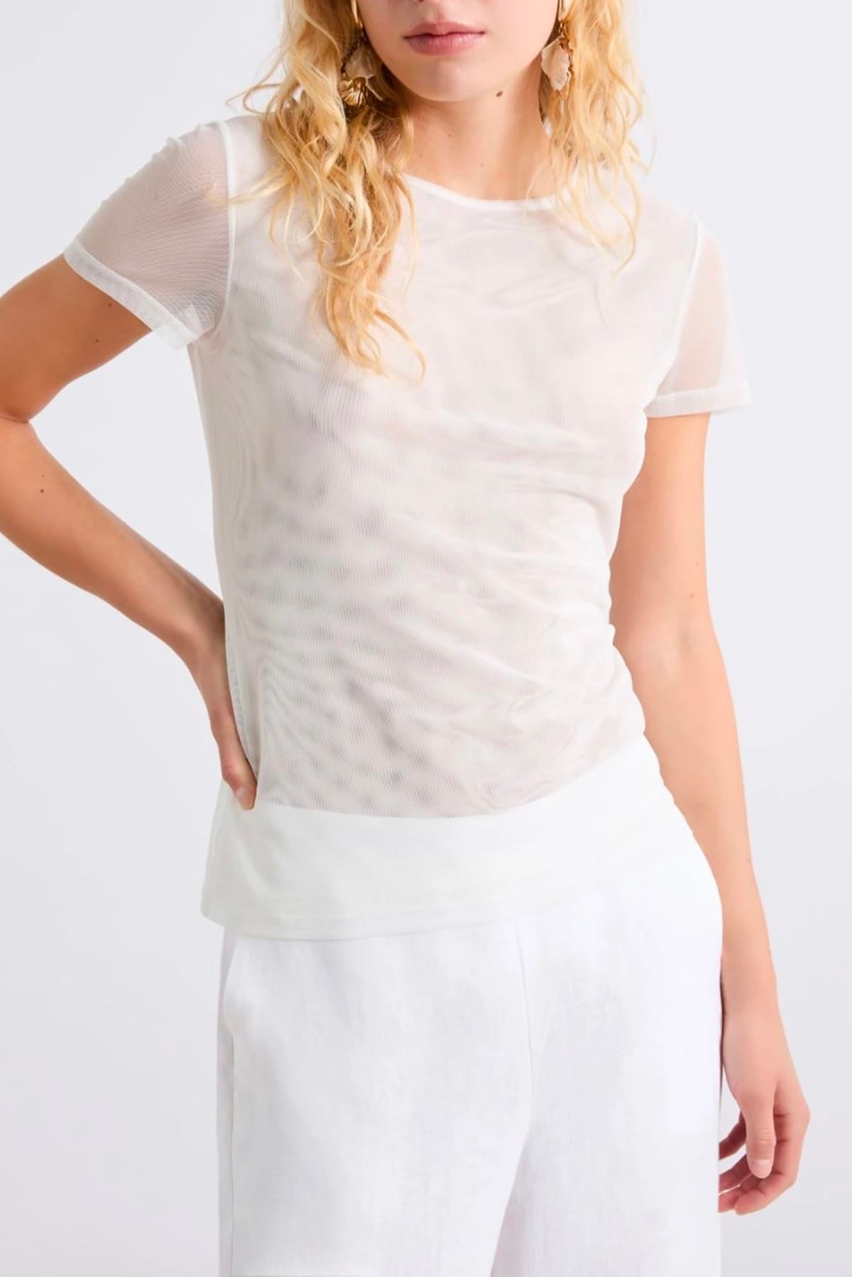 MARELLA BODY/ TOP  Top in tulle stretch donna Marella Mllmanto