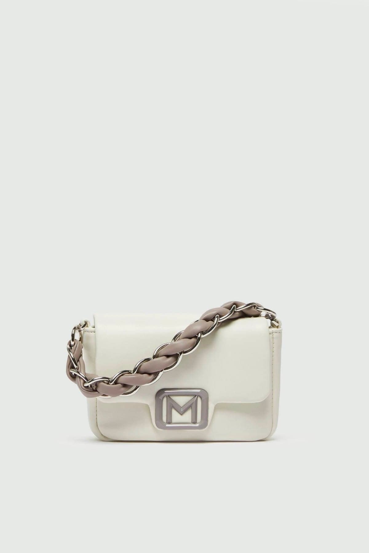 MARELLA BORSA  BIANCO / UNICA Borsa in Ecopelle Donna Marella Lontra