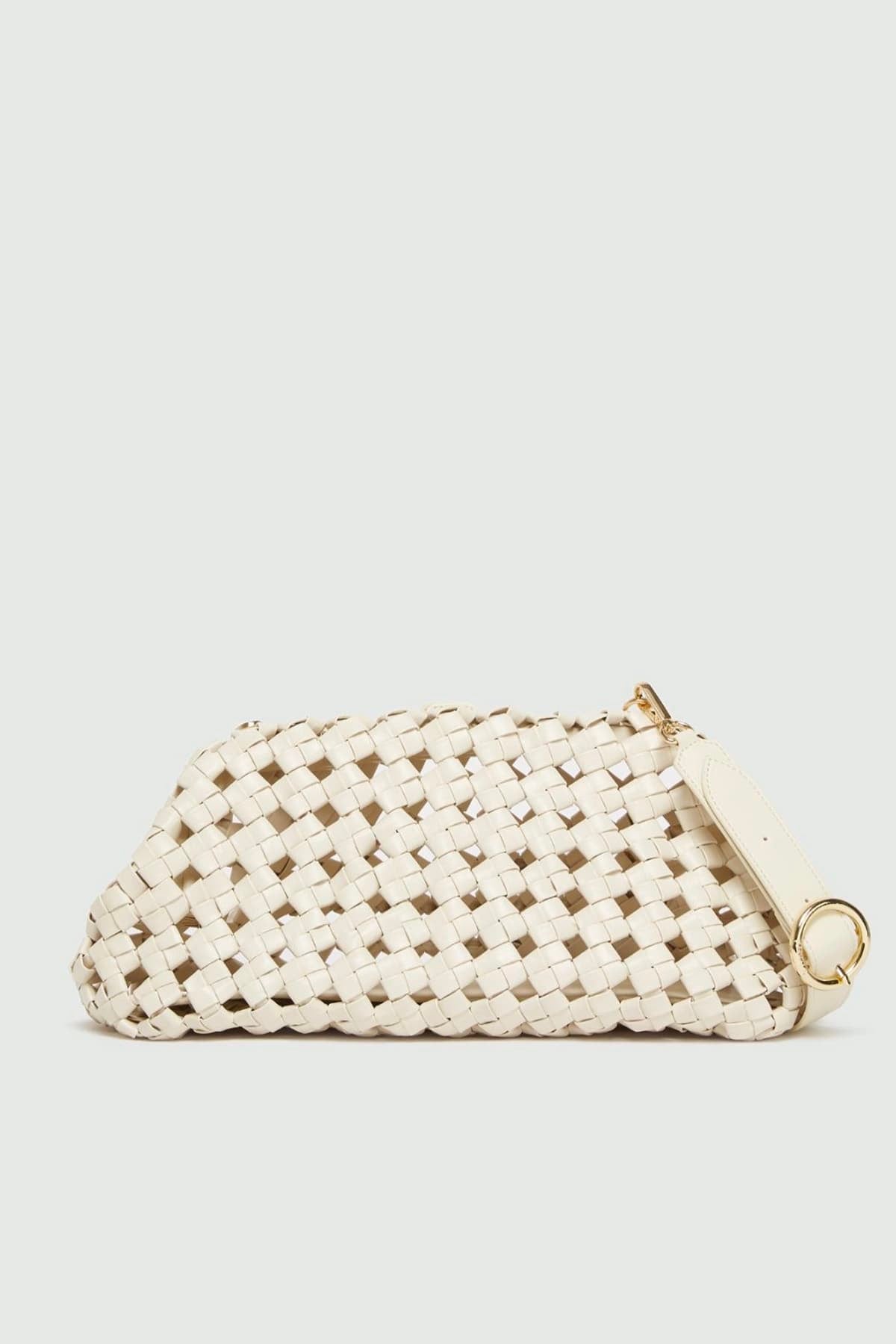 MARELLA BORSA  BIANCO / UNICA Borsa vegana intrecciata donna Marella Mlaestremo