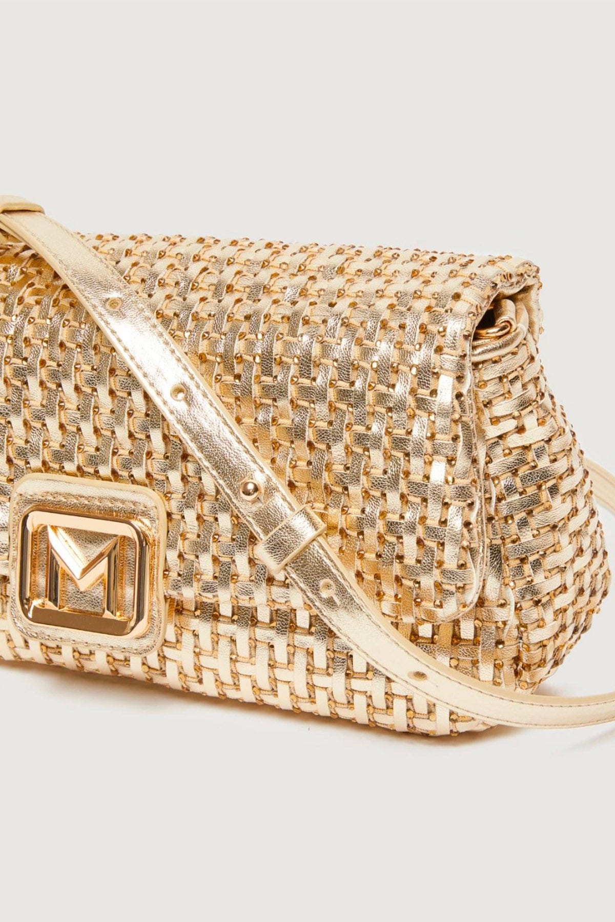 MARELLA BORSA  Borsa in oro intrecciata Marella Emily1
