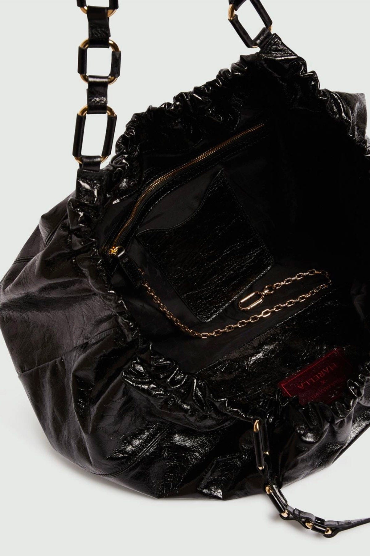 MARELLA BORSA  Borsa in pelle nera Stella Maxwell Marella Stellathesta
