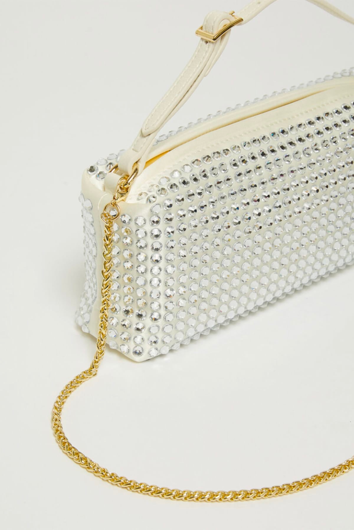 MARELLA BORSA  BIANCO AVORIO / UNICA Borsa in raso con strass in cristalli donna Marella Mlaperdoni