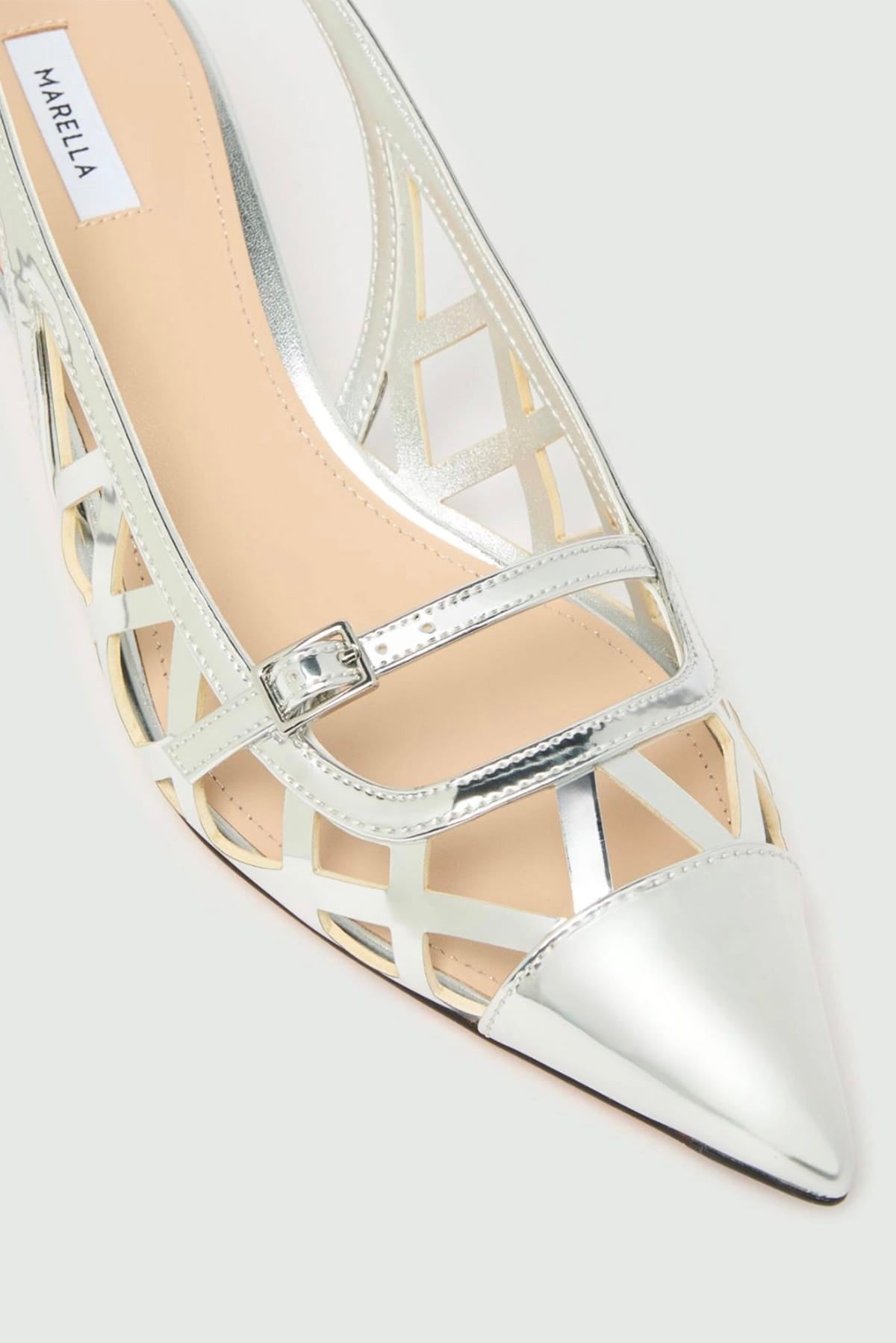 MARELLA CALZATURE  Slingback argento a specchio Marella Mlasavana