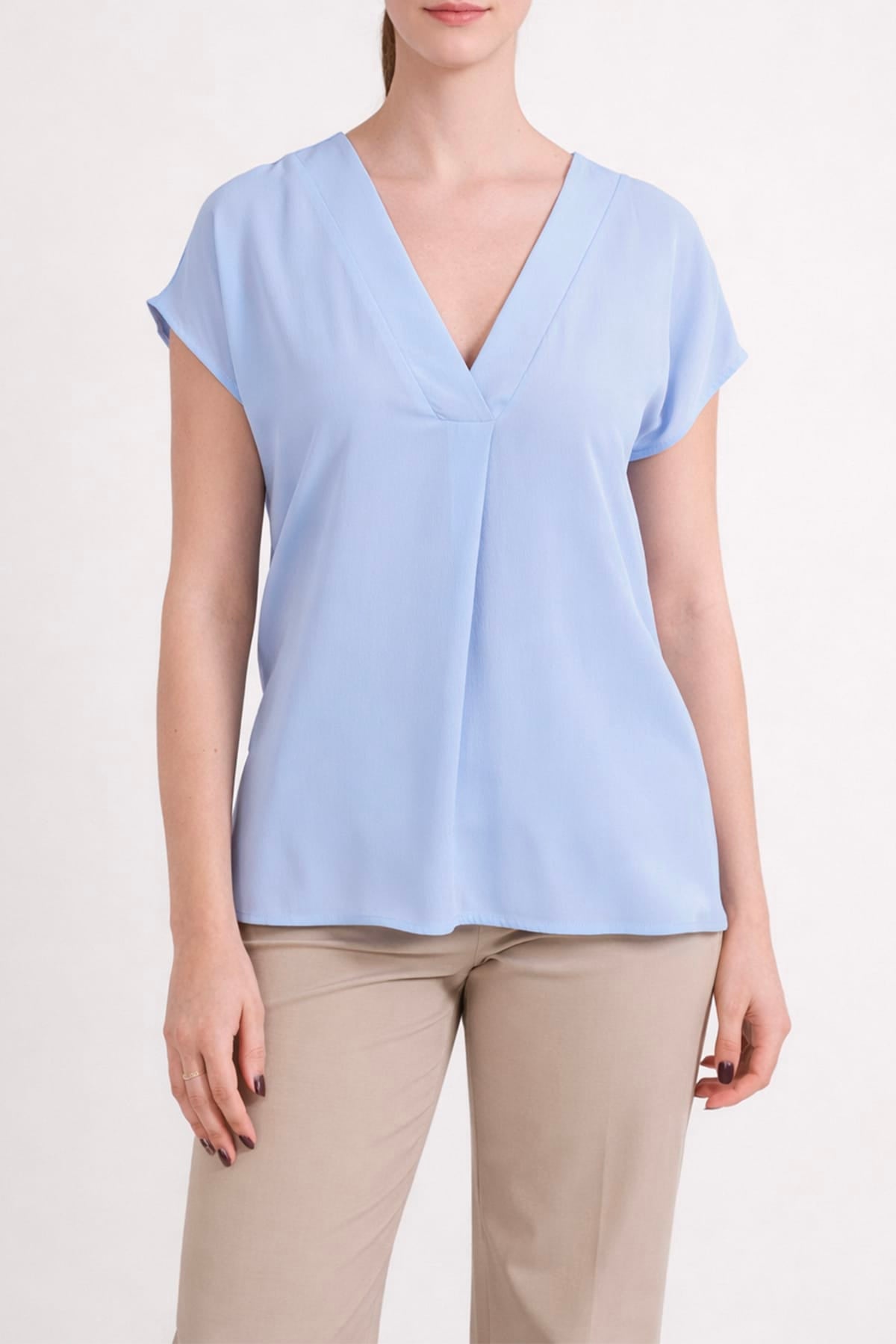 MARELLA CAMICIA  AZZURRO / 34 Camicia in seta donna Marella Mllcurvato1
