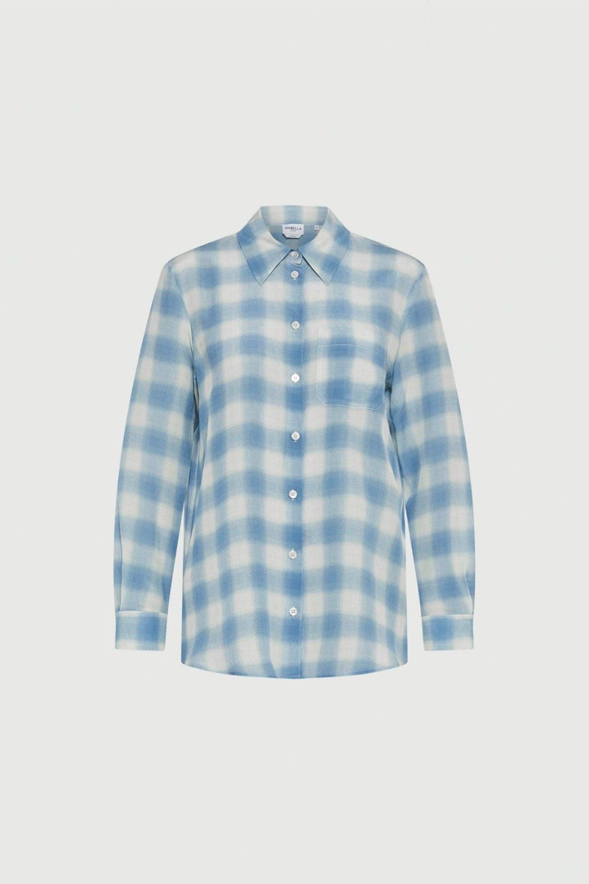 MARELLA CAMICIA  AZZURRO A QUADRI / 34 Camicia donna a quadri Marella Spago