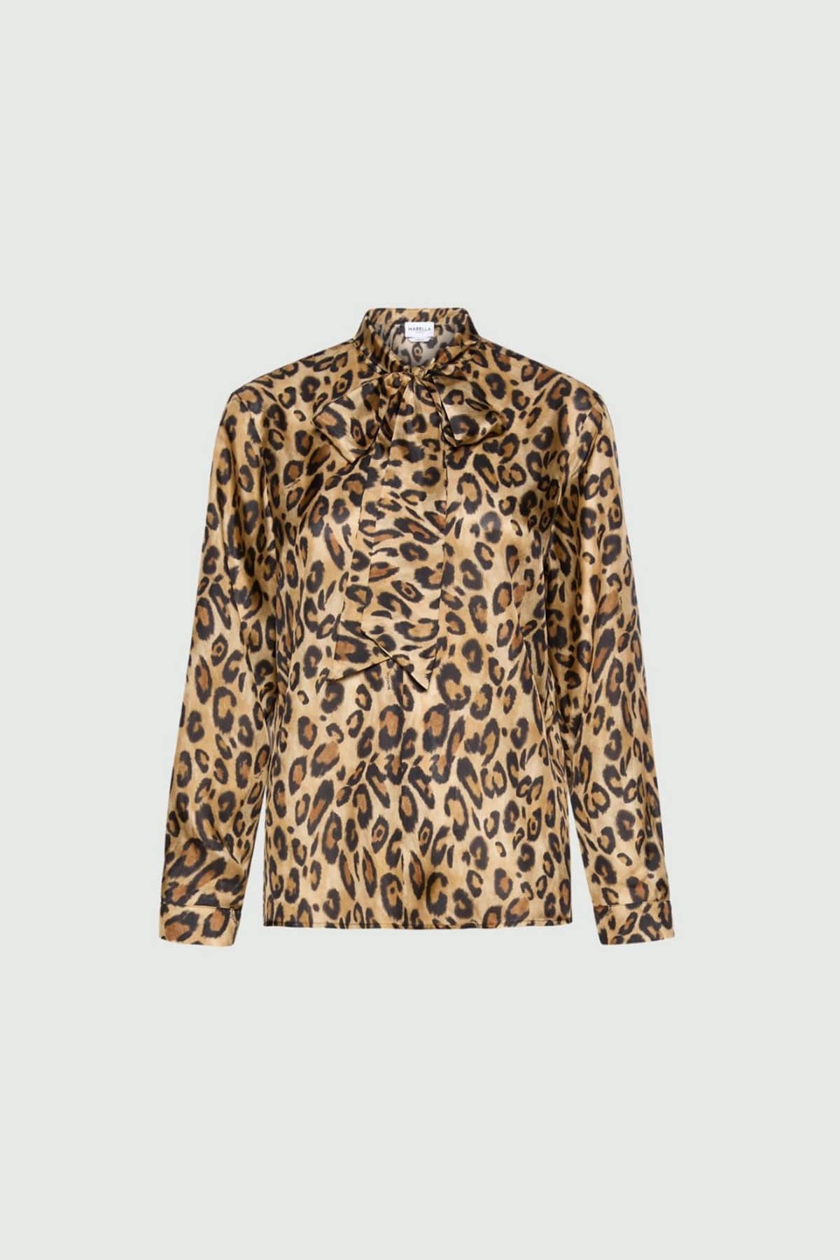 MARELLA CAMICIA  BEIGE / 34 Camicia stampata animalier donna Marella Mlsnastro
