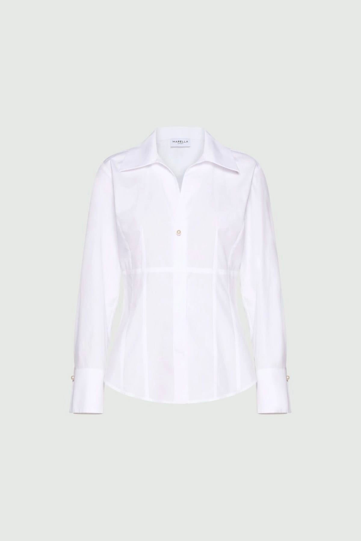MARELLA CAMICIA  BIANCO / 34 Camicia in cotone donna Marella Mlssub