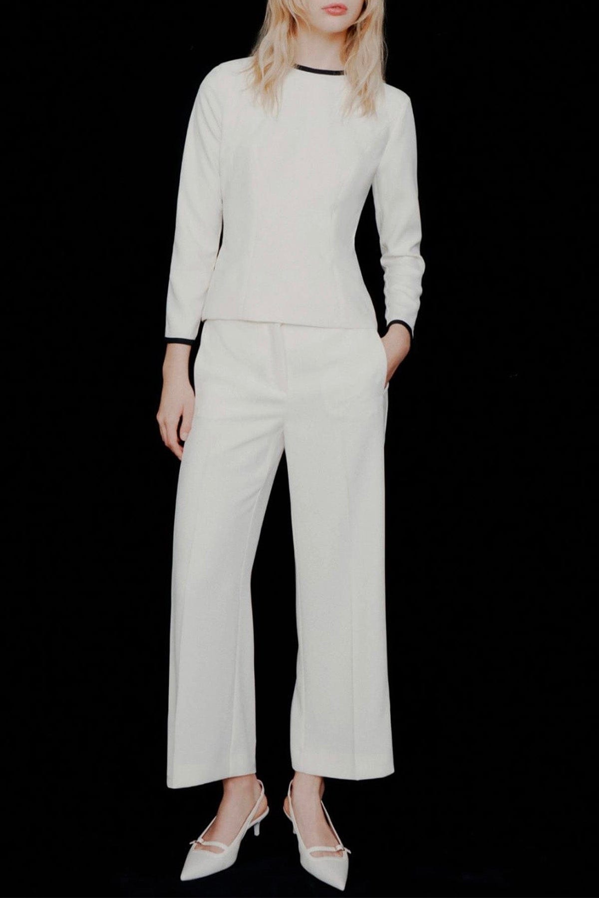 MARELLA CAMICIA  Blusa bianca donna Marella 365 Scacco