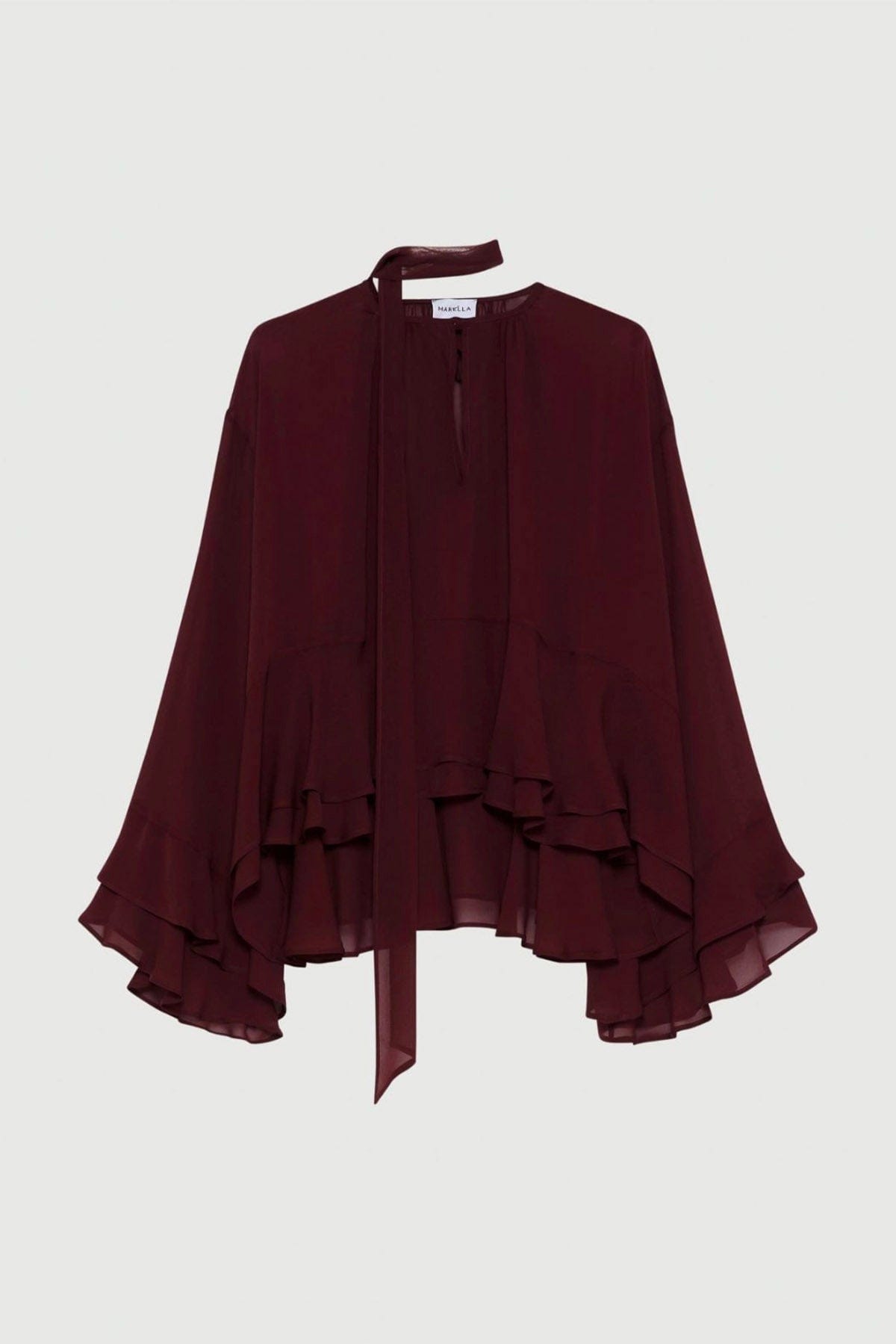 MARELLA CAMICIA  BORDEAUX / 34 Camicia con fusciacca donna Marella Prisca