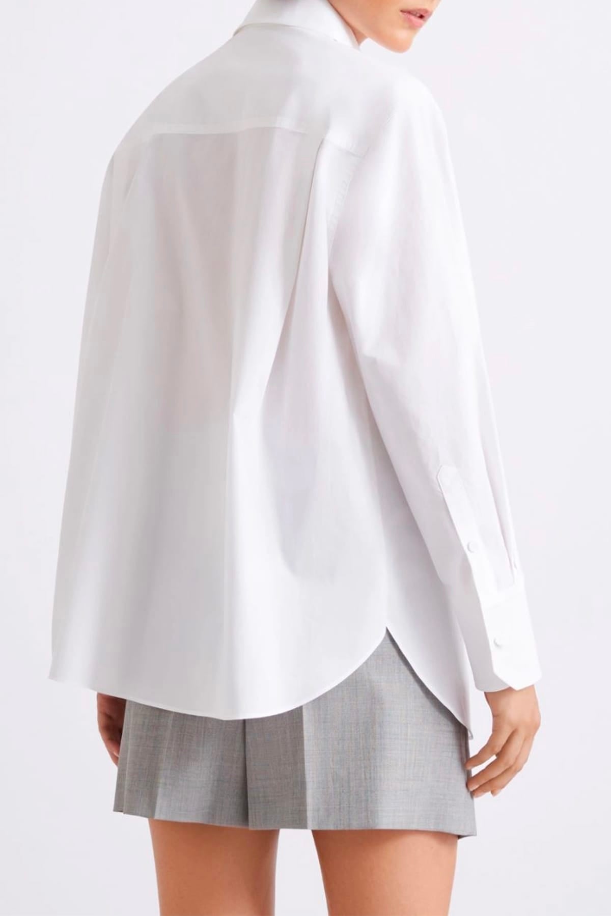MARELLA CAMICIA  Camicia bianca con rouches Marella Mllfalesia