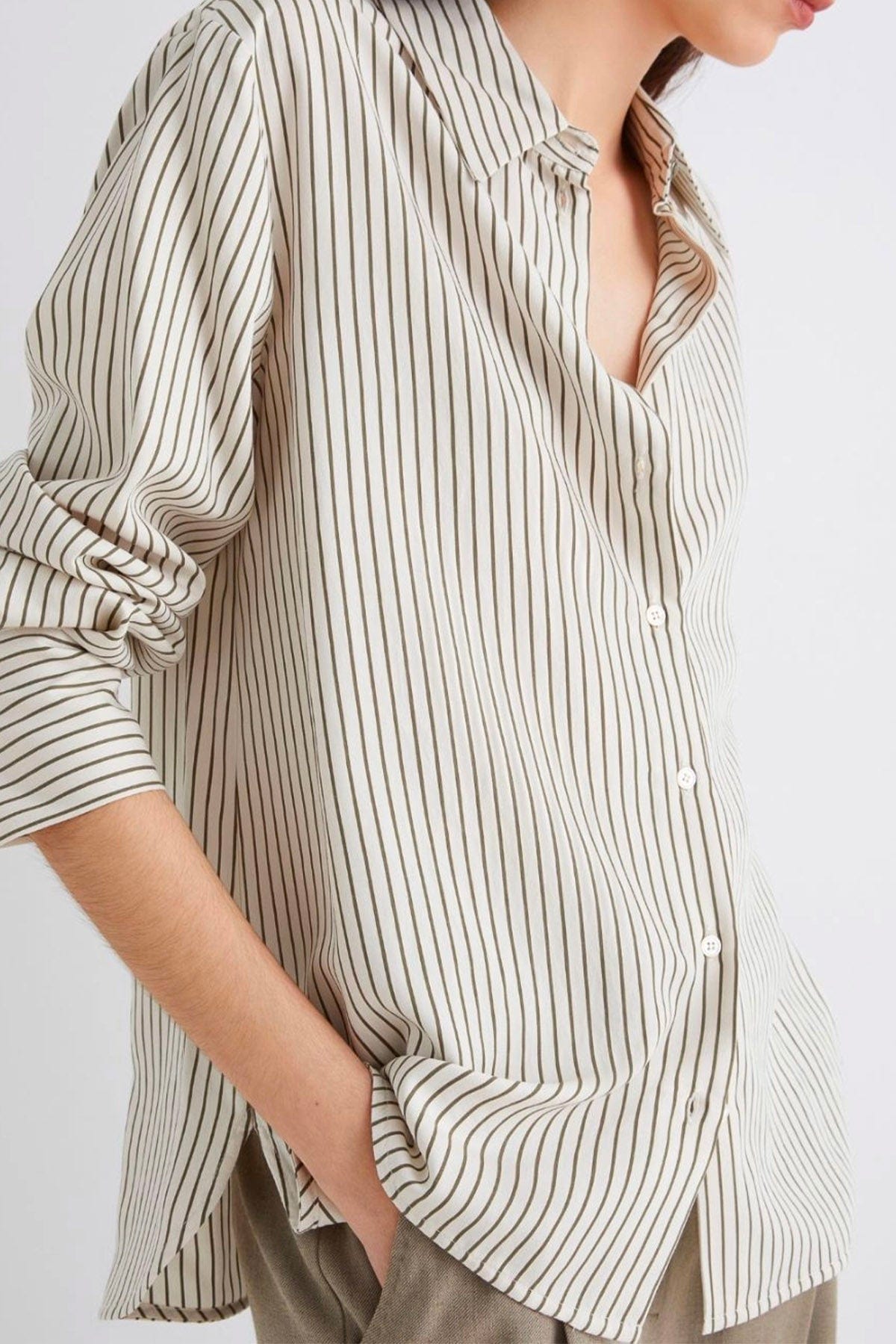 MARELLA CAMICIA  Camicia bianca rigata donna Marella Reperto