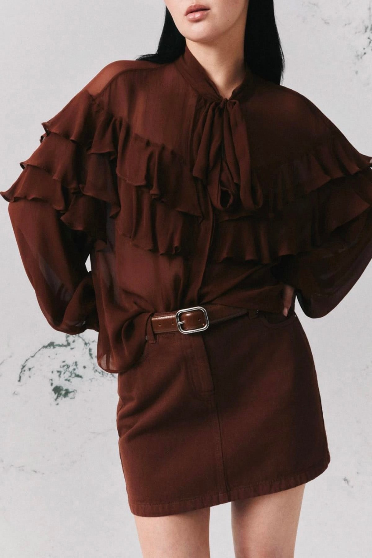 MARELLA CAMICIA  Camicia con voilant donna Marella Mllmoneta