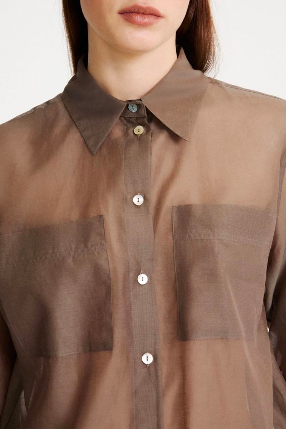 MARELLA CAMICIA  Camicia in cotone e seta donna Marella Monochrome Mlmcennare1