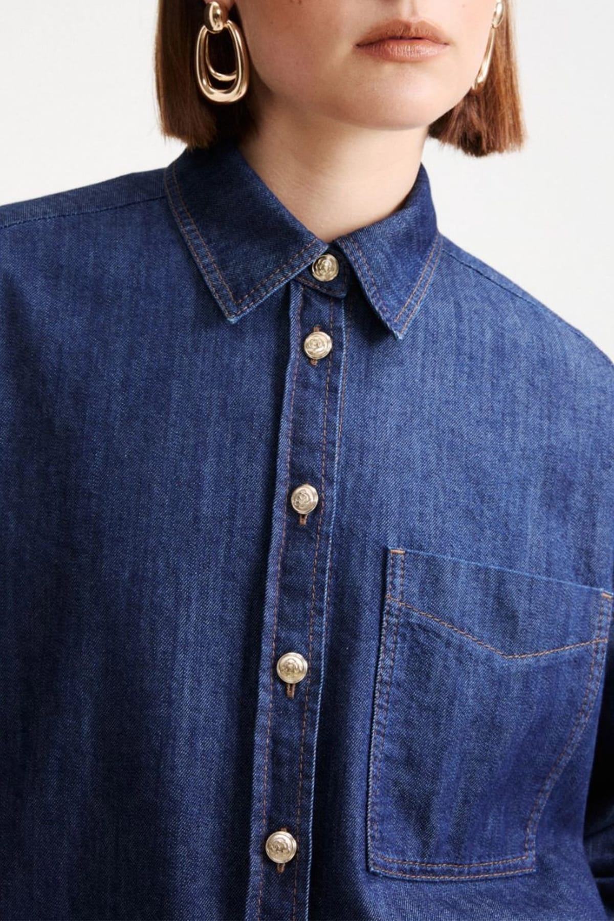 MARELLA CAMICIA  JEANS / 34 Camicia in jeans donna Marella Mllmedeola