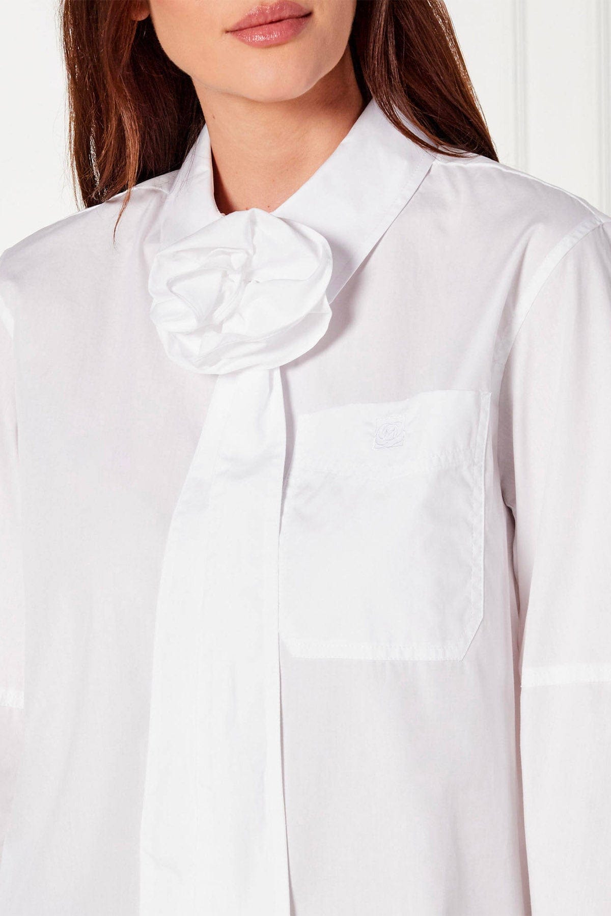 MARELLA CAMICIA  Camicia Marella con fusciacca e dettaglio fiore Avila