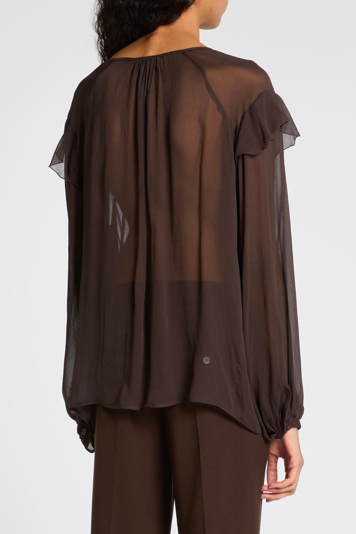 MARELLA CAMICIA  MARRONE / 34 Camicia marrone donna Marella Mllgela