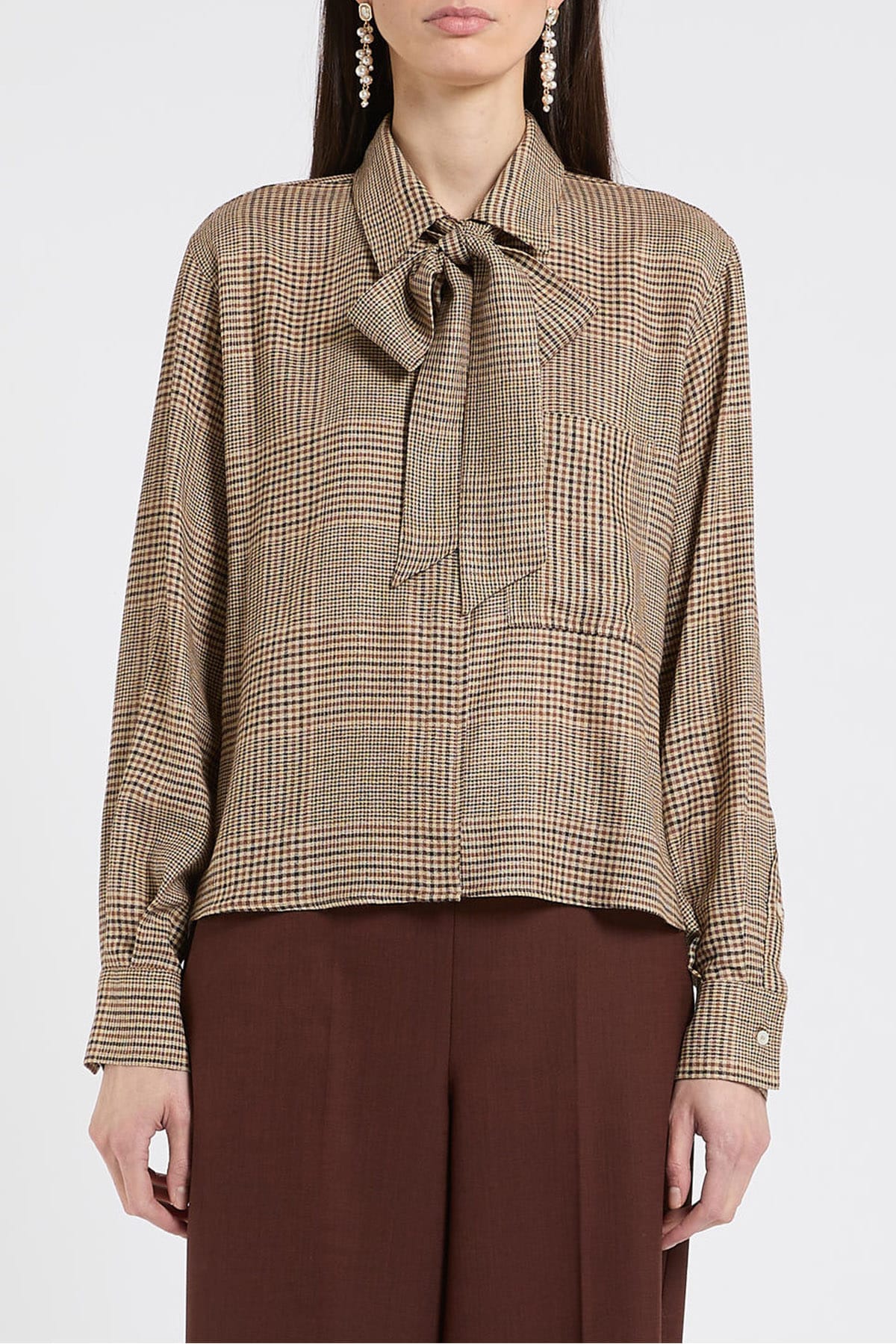 MARELLA CAMICIA  CAMMELLO / 34 Camicia fluida donna Marella Mllmodico