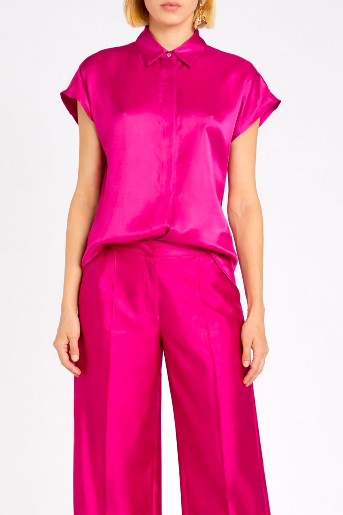 MARELLA CAMICIA  FUXIA / 34 Camicia in seta donna Marella fuxia Mllesploso