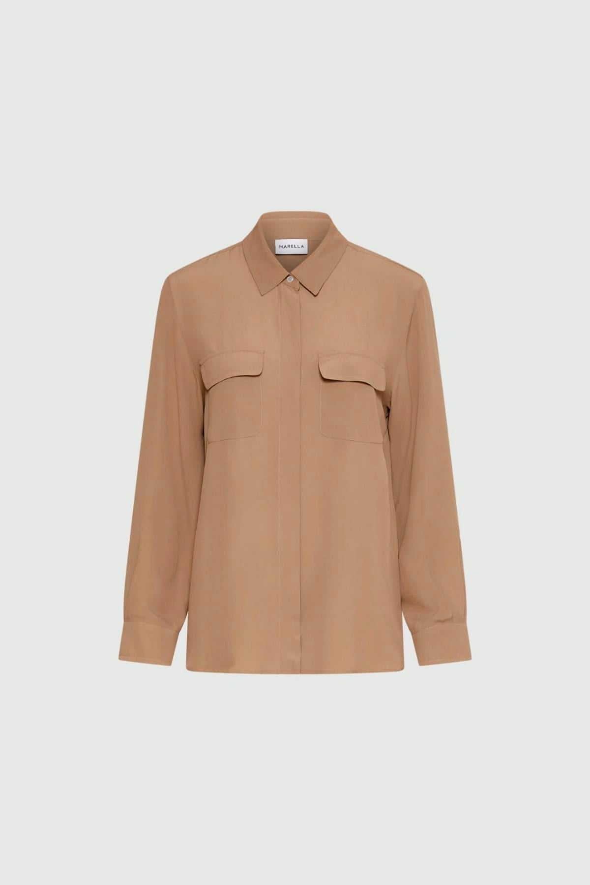 MARELLA CAMICIA  NATURALE / 34 Camicia in seta donna Marella Mllfebe