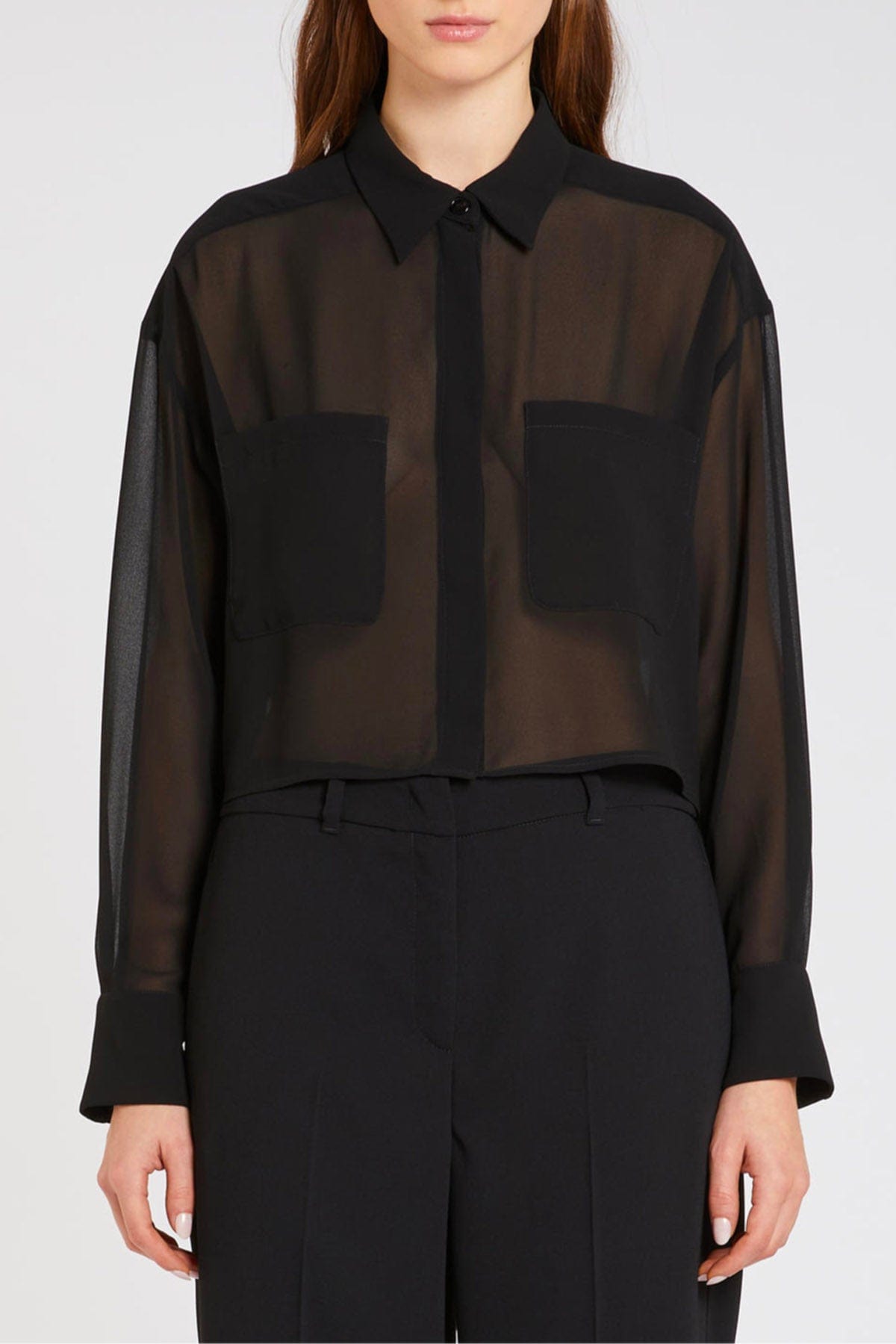 MARELLA CAMICIA  NERO / 34 Camicia nera donna Marella 365 Nocher