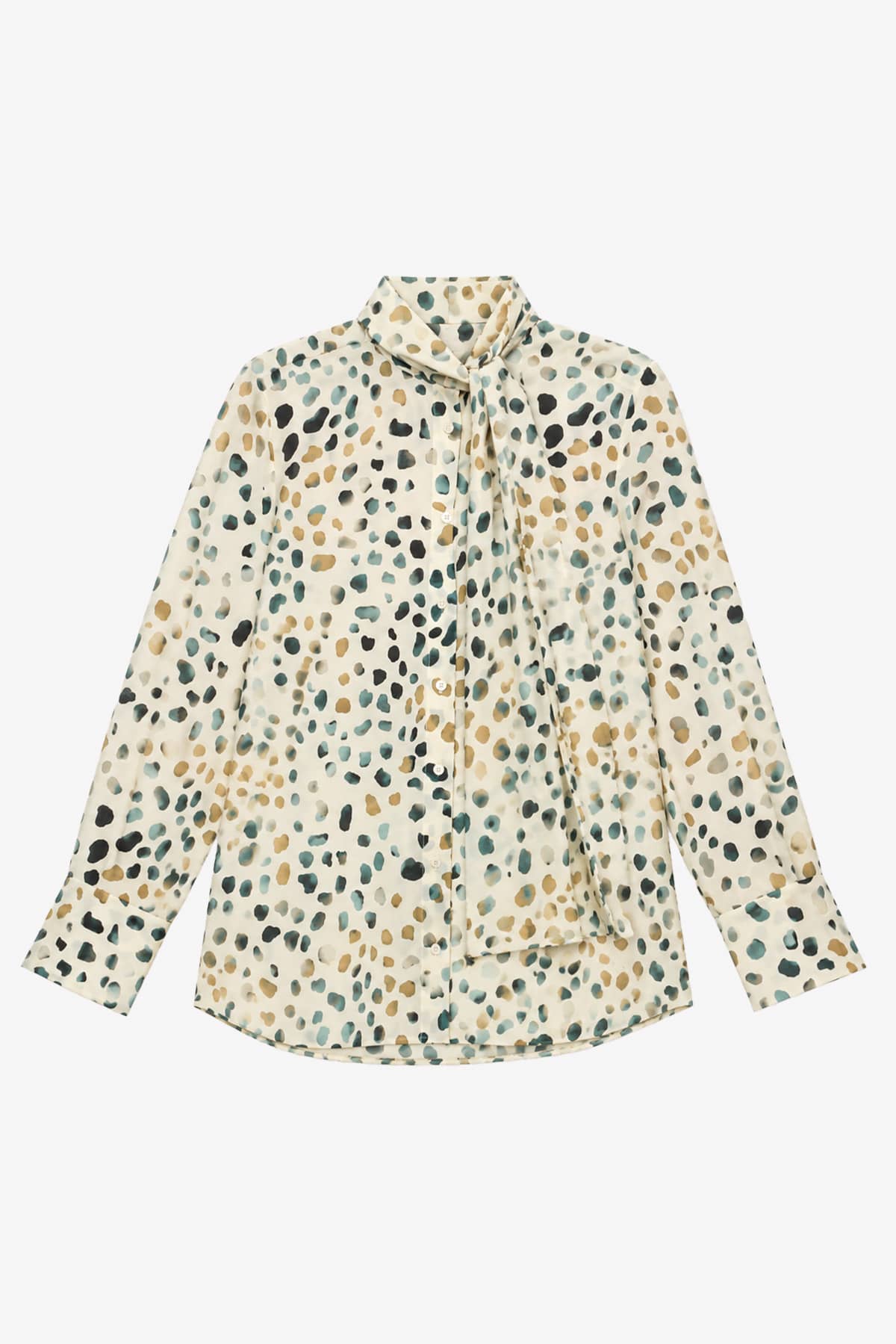 MARELLA CAMICIA  STAMPA FONDO BIANCO / 34 Camicia in seta donna Marella Mllmassa