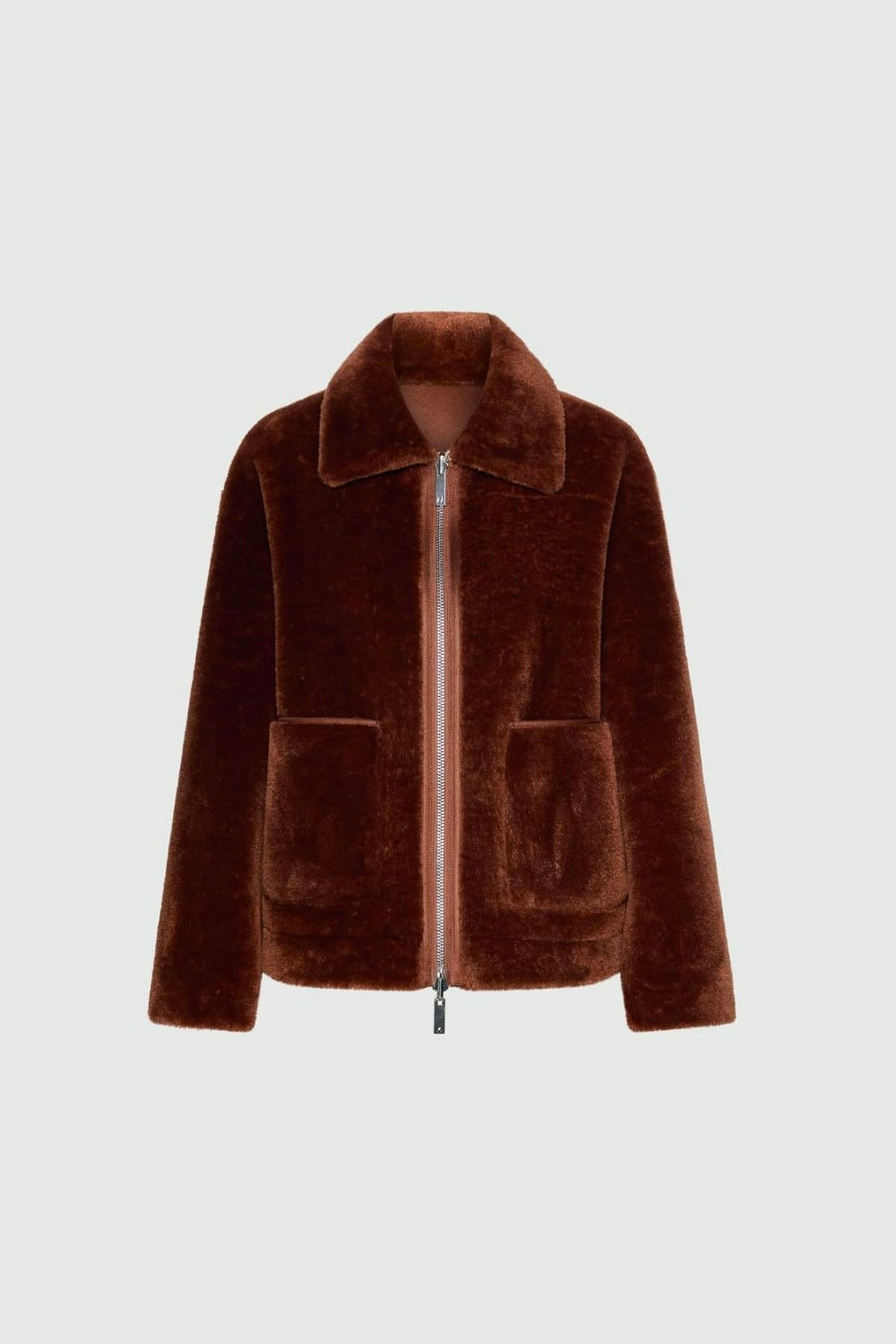 MARELLA CAPOSPALLA ASPET. PELLIC CARAMELLO / 34 Giaccone in faux fur Marella Mllnuvole