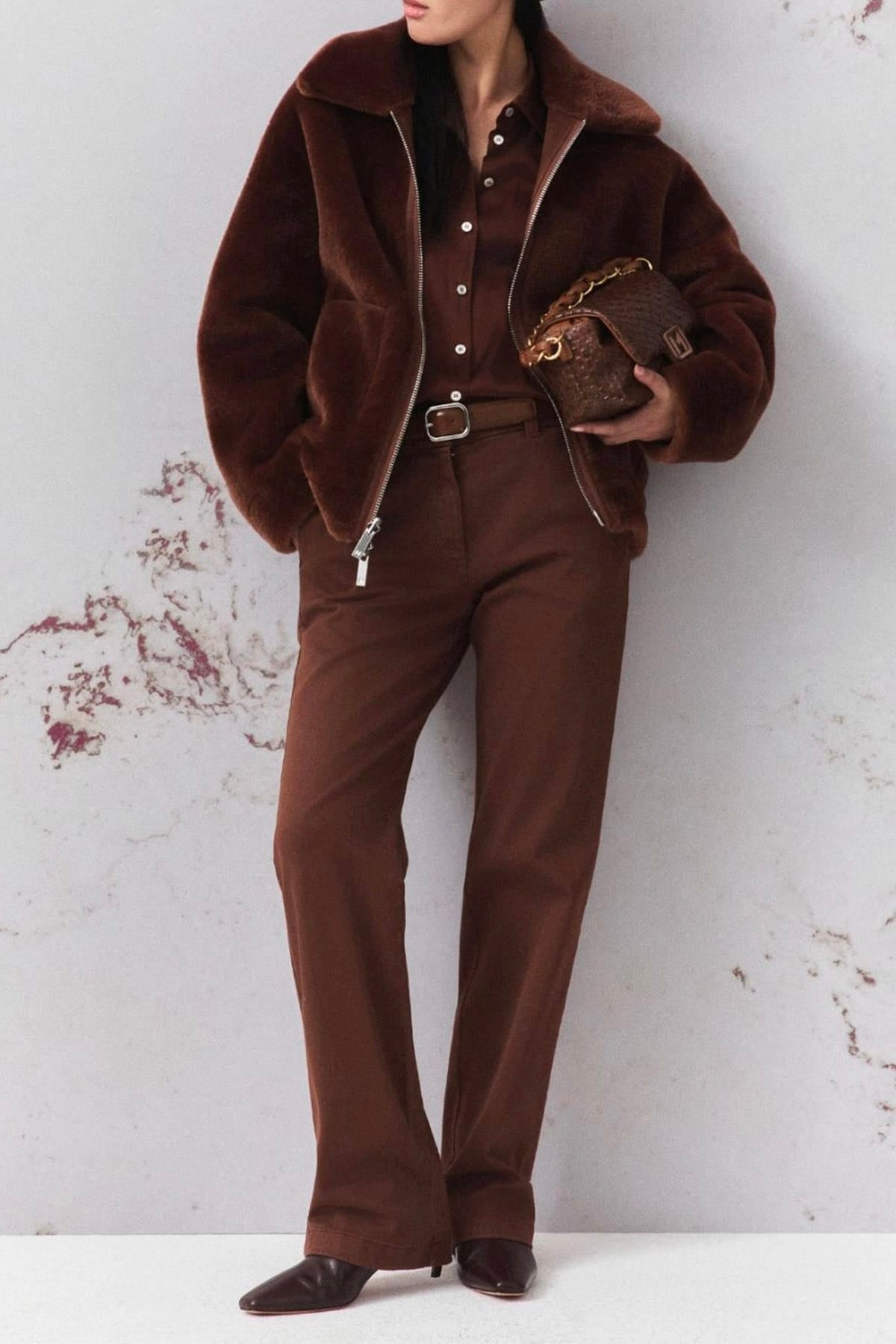 MARELLA CAPOSPALLA ASPET. PELLIC Giaccone in faux fur Marella Mllnuvole