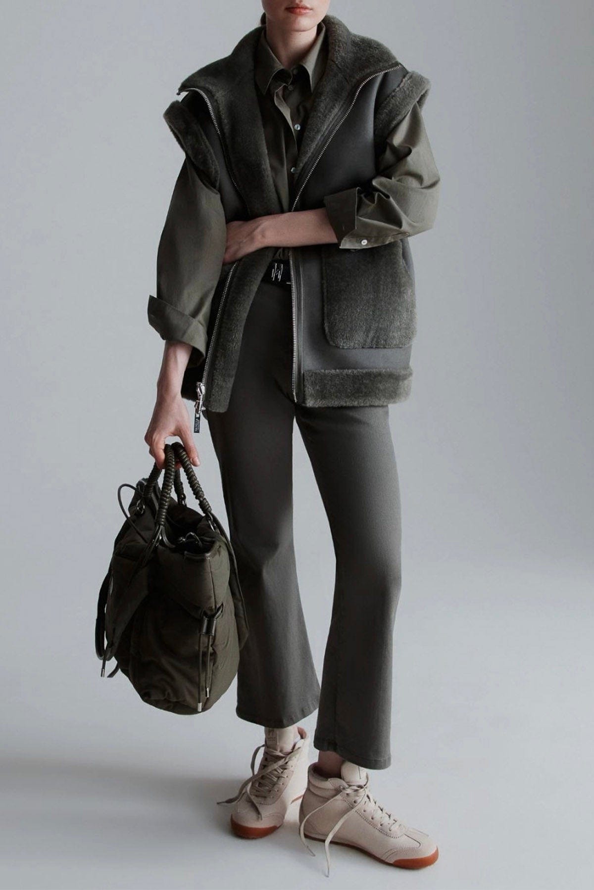 MARELLA CAPOSPALLA ASPET. PELLIC Gilet fake fur Marella Monochrome Naval