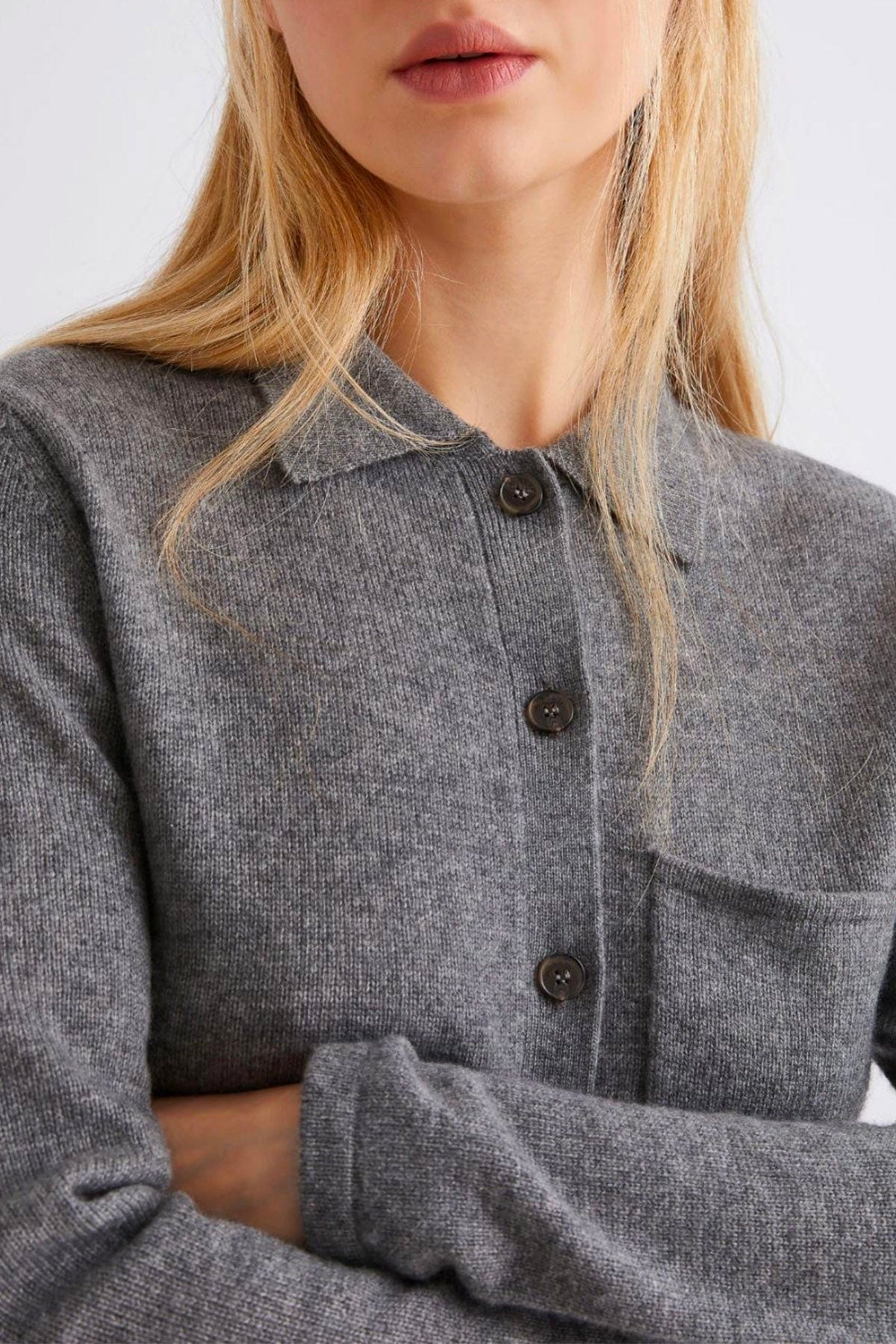 MARELLA CARDIGAN  GRIGIO MEDIO / XXS Cardigan in lana e cashmere donna Marella Quero