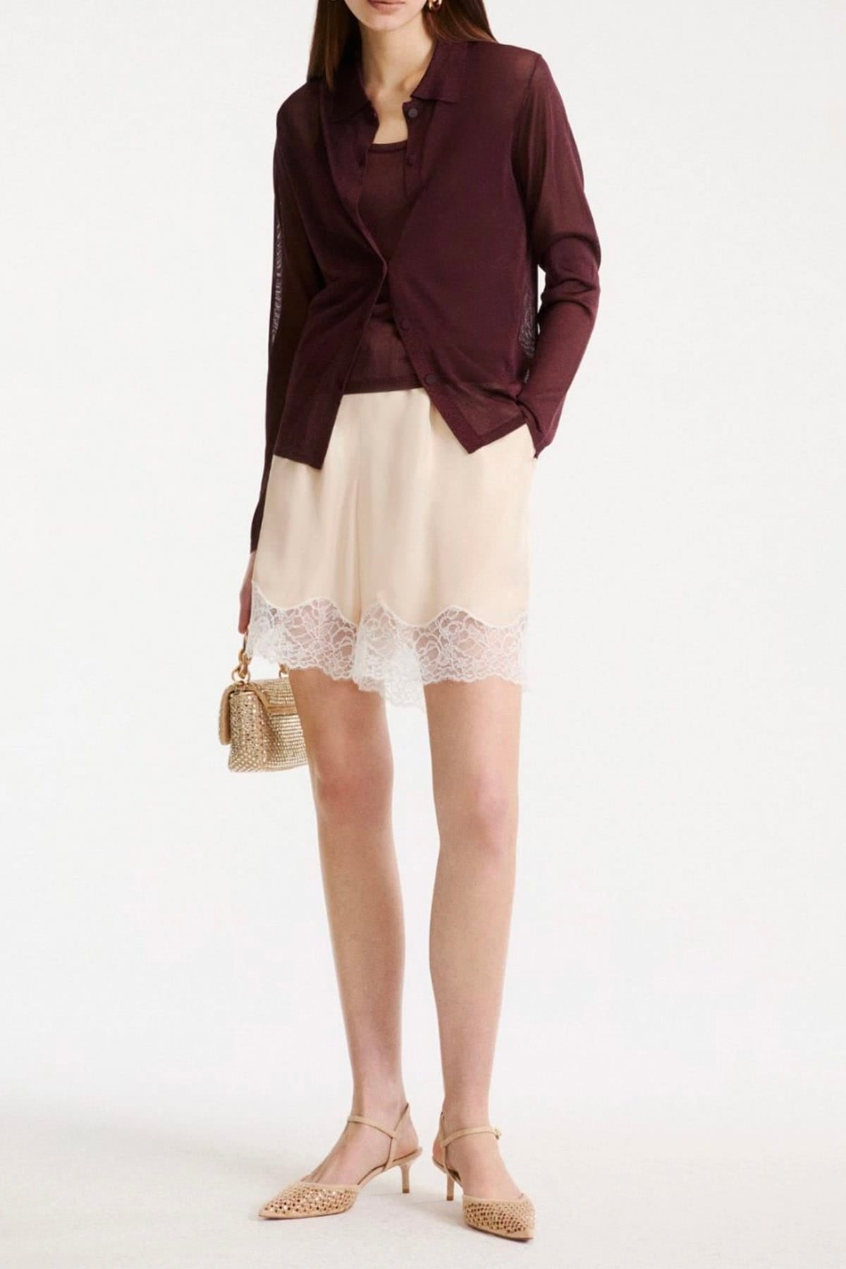 MARELLA CARDIGAN  Cardigan in maglia donna bordeaux Marella Mlscosa