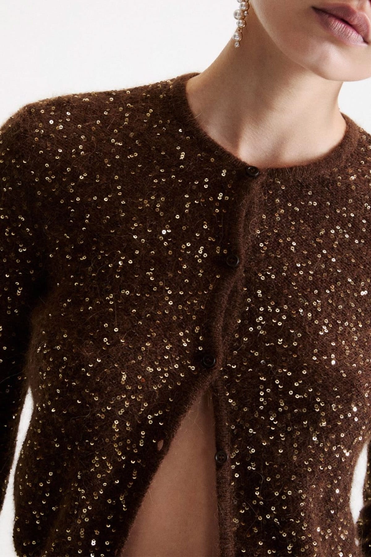 MARELLA CARDIGAN  MARON GLACE / XXS Cardigan in maglia donna Mllcasta