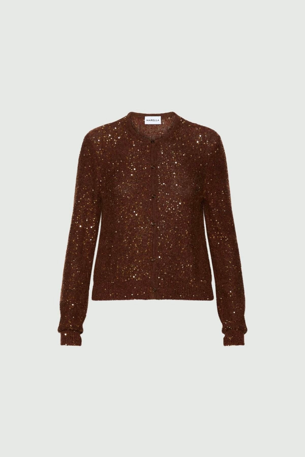 MARELLA CARDIGAN  MARON GLACE / XXS Cardigan in maglia donna Mllcasta