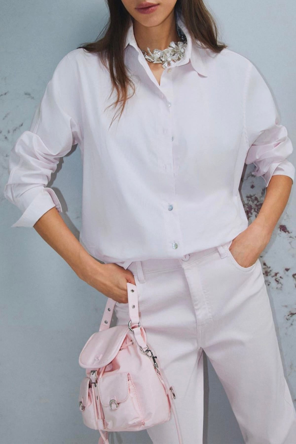 MARELLA CASACCA  Camicia in cotone donna Marella Monochrome Mlmpepato