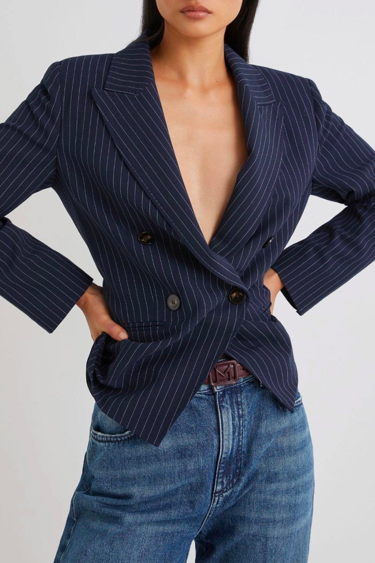 MARELLA CINTURA O BRETELLE  Cintura sottile donna Marella in pelle con logo Flipper