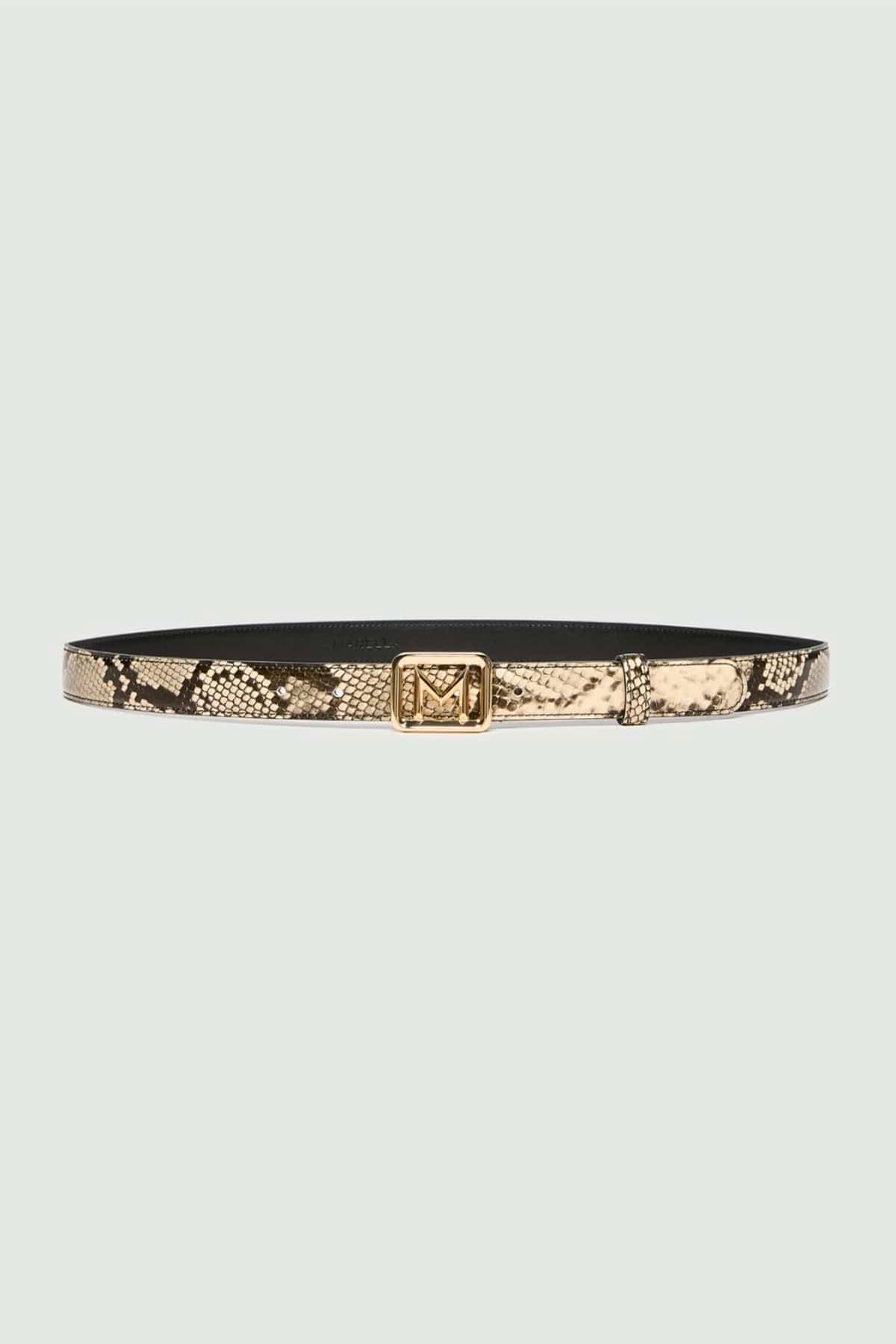 MARELLA CINTURA O BRETELLE  PITONE ROCCIA / XXS Cintura stampa pitone donna Marella Mlasarong