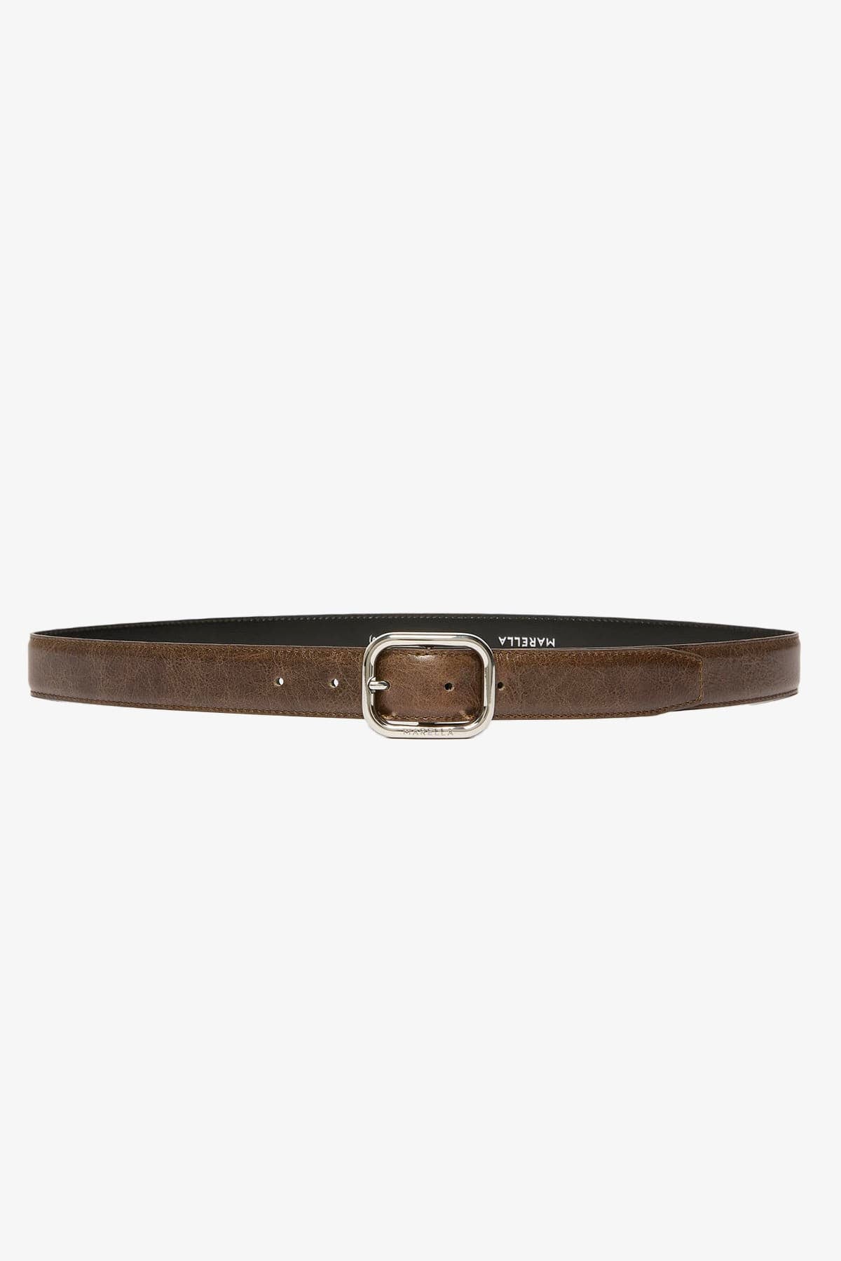 MARELLA CINTURA O BRETELLE  VERDE OLIO / XXS Cintura in cuoio donna Marella Mllcalco