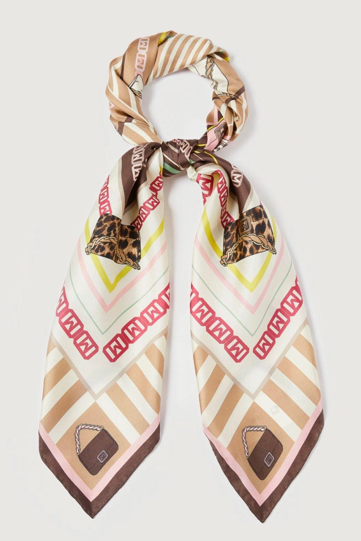 MARELLA FOULARD-SCIARPA-NASTRO  BEIGE / UNICA Foulard in seta stampato donna Marella Agro